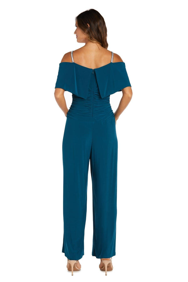 Plum R&M Richards 5982P Petite Off Shoulder Jumpsuit for $69.99 – The ...