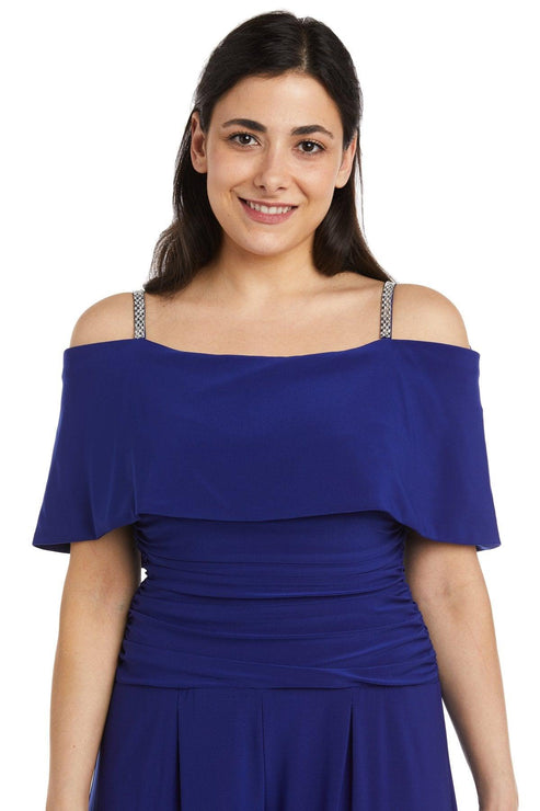 Plum R&M Richards 5982P Petite Off Shoulder Jumpsuit for $69.99 – The ...
