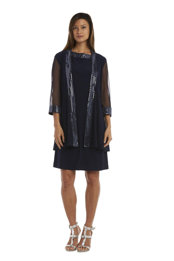 Petite Short Dress Jacket Dress R&M Richards 5327P