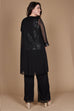 Black/Silver R&M Richards 7676W Plus Size Formal Duster Pant Set for $29.99 – The Dress Outlet