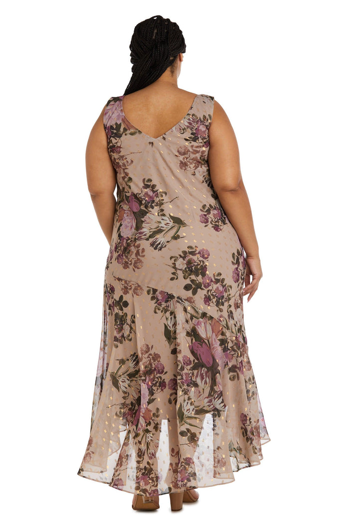 R&M Richards Plus Size High Low Jacket Dress 7633W - The Dress Outlet