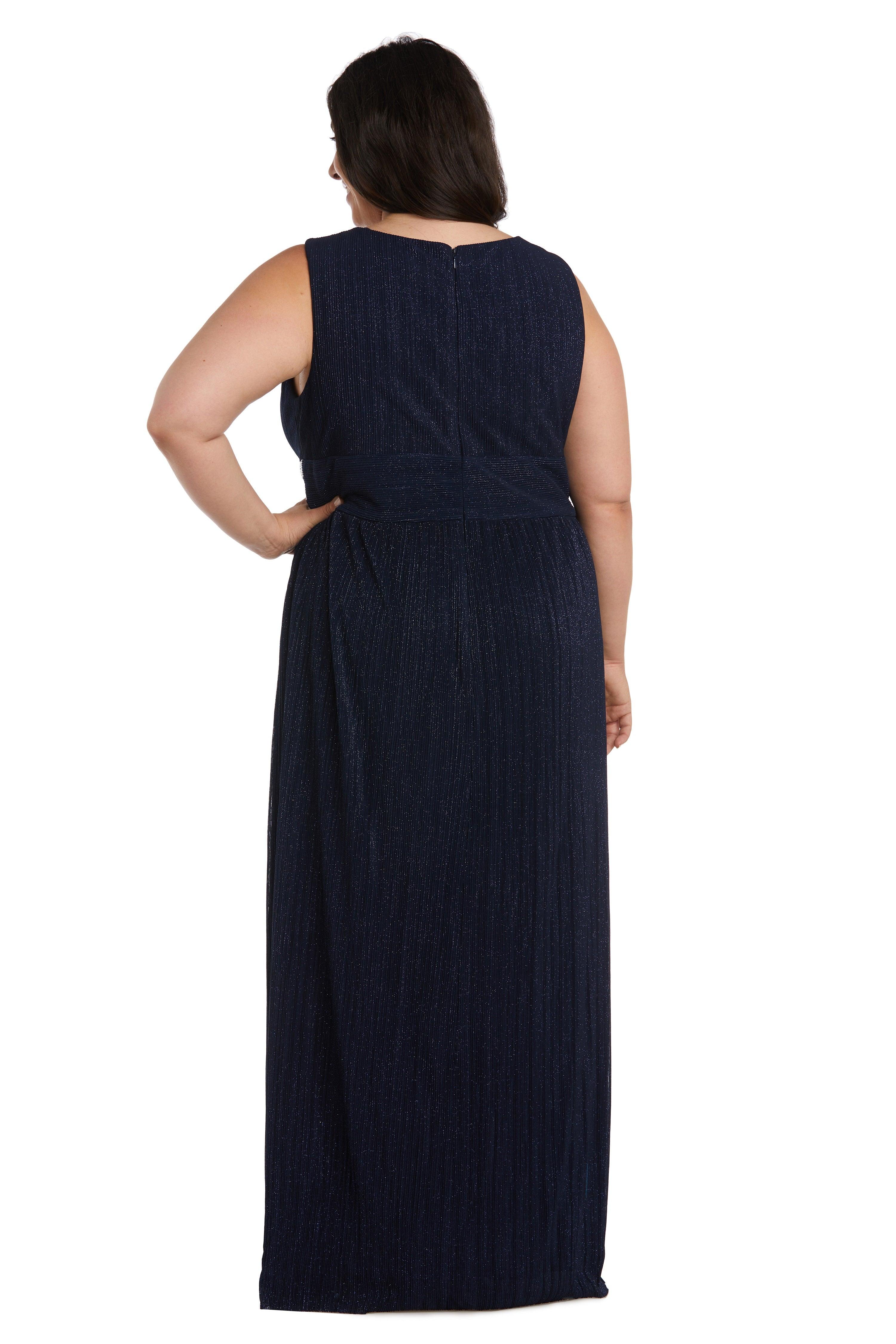 R&M Richards Plus Size Long Formal Dress 2522W - The Dress Outlet