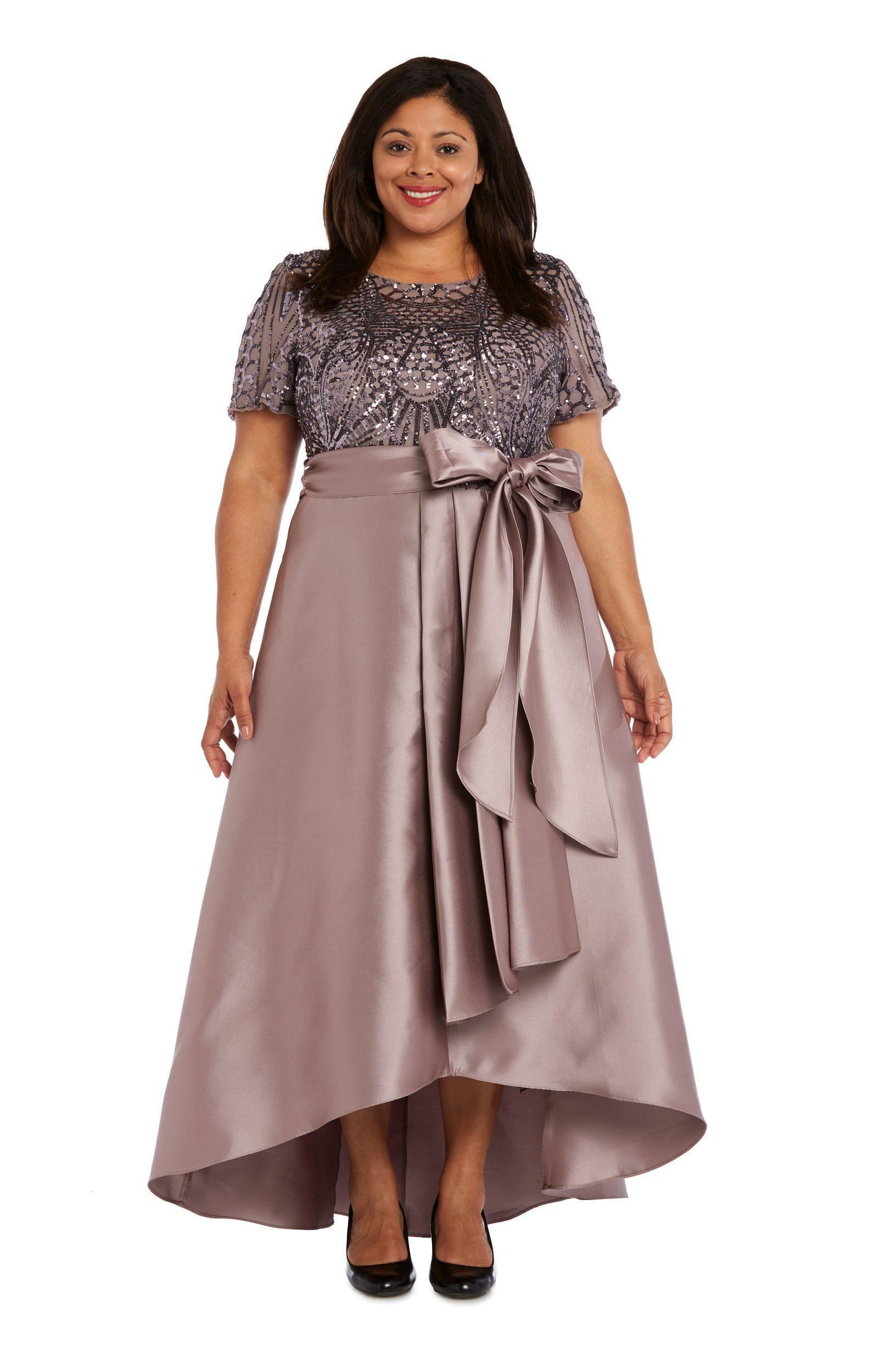 R&M Richards Plus Size Mother of the Bride Dress 3532W - The Dress Outlet