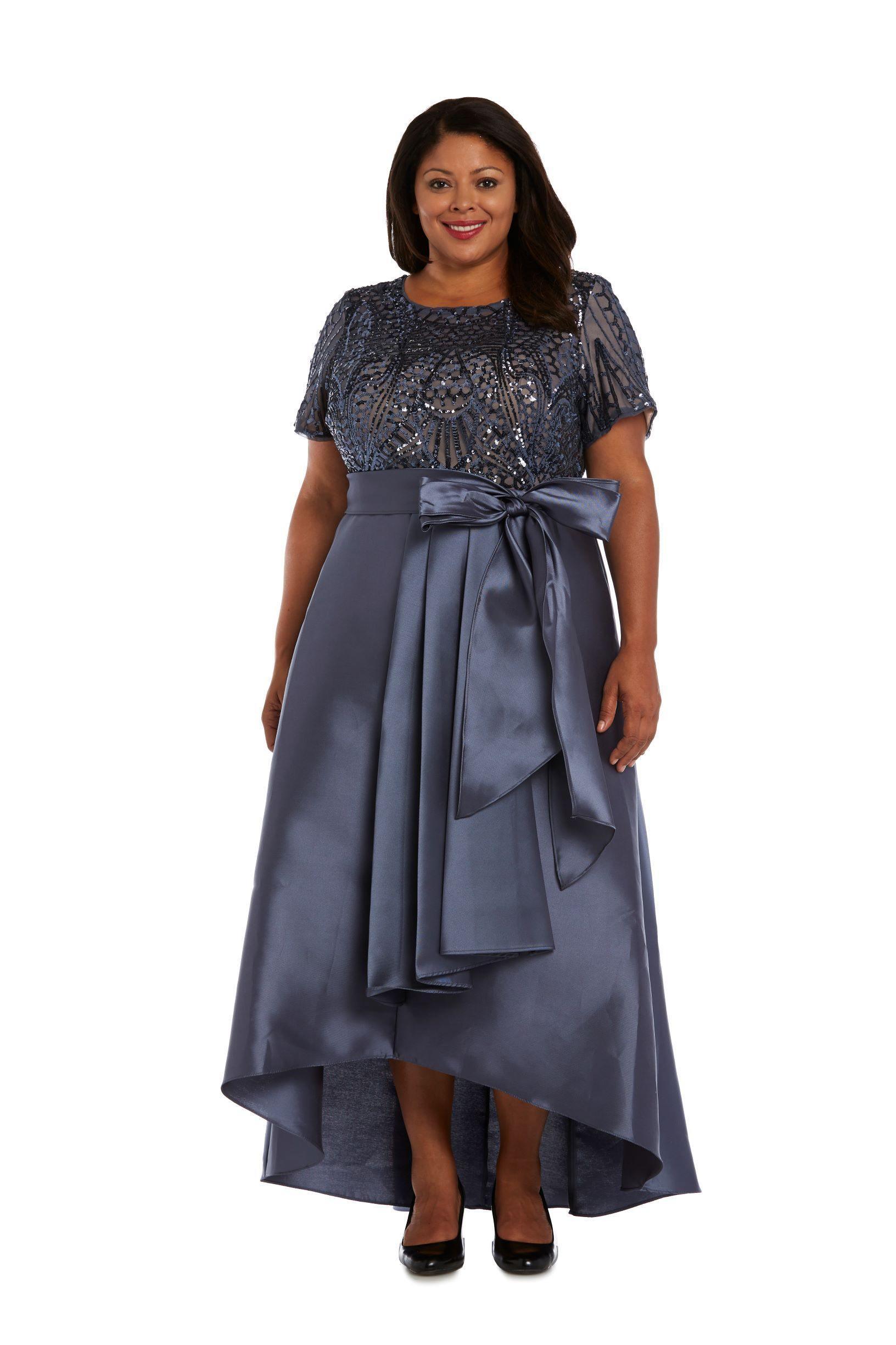 R&M Richards Plus Size Mother of the Bride Dress Sale 3532W - The Dress Outlet