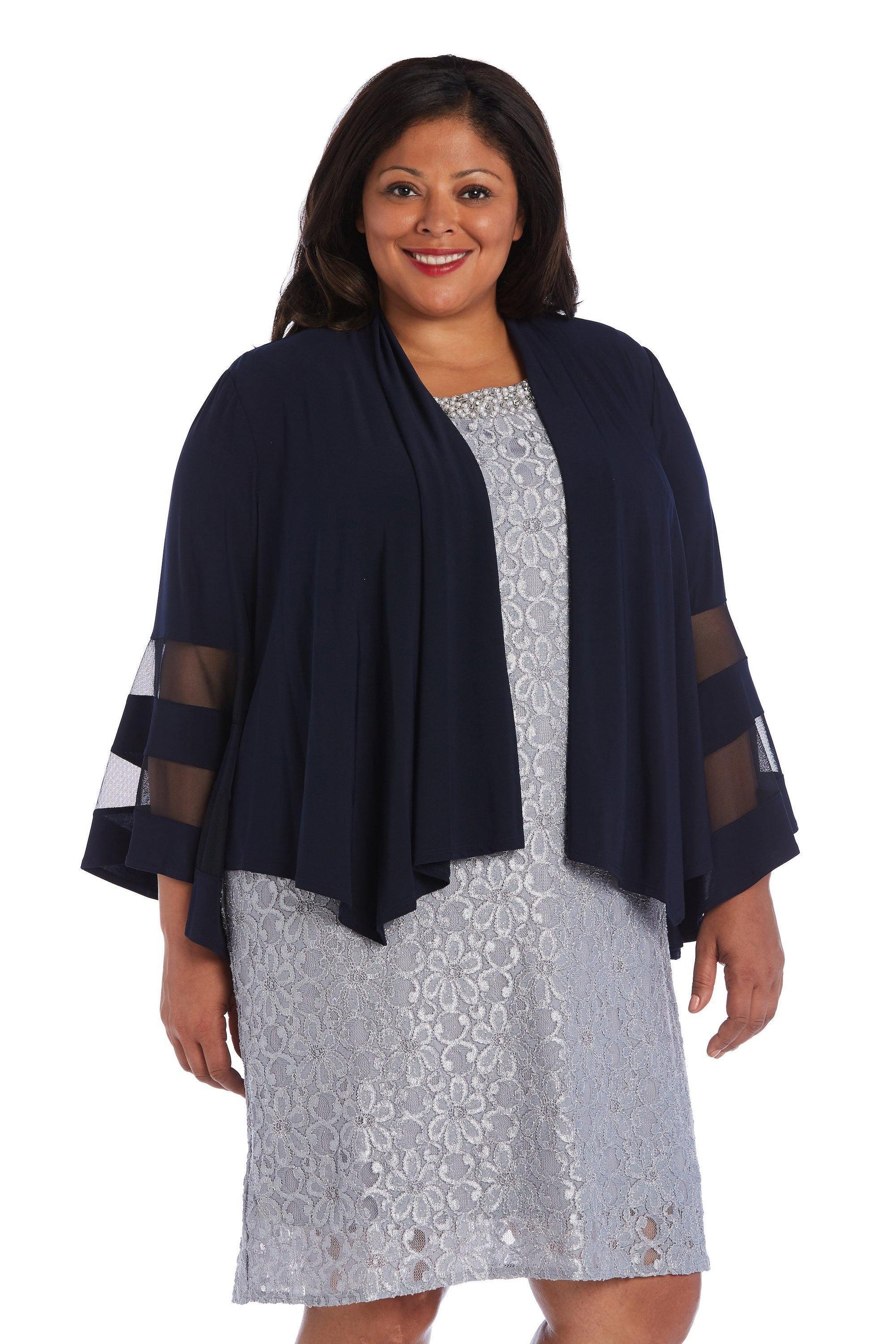 R&M Richards 5268W Plus Size Open Jacket Sale