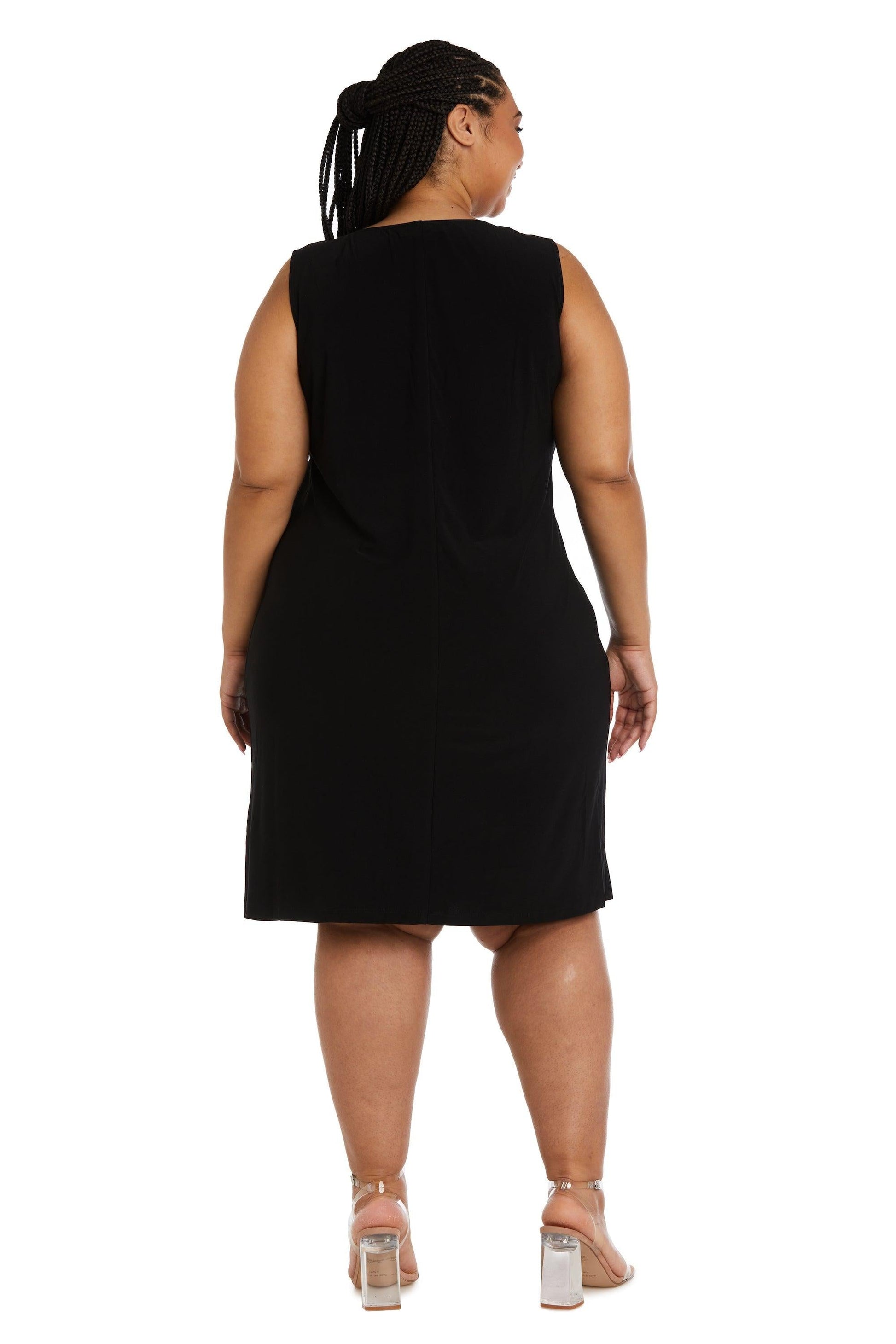 R&M Richards 9203W Plus Size Printed Jacket Dress