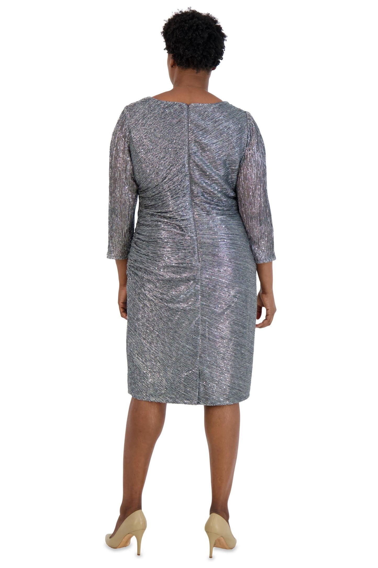 R&M Richards Plus Size Short Cocktail Dress 5747W - The Dress Outlet