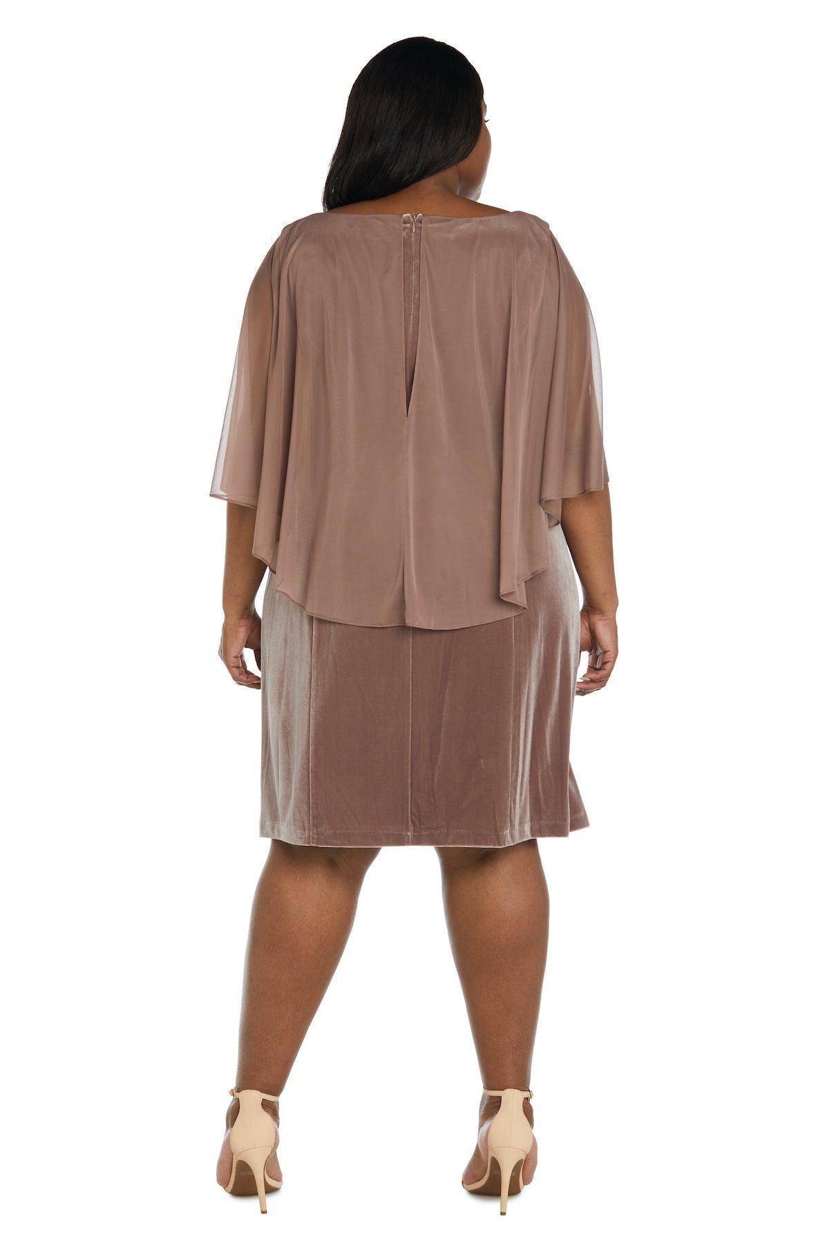 R&M Richards Plus Size Short Cocktail Dress 7457W - The Dress Outlet