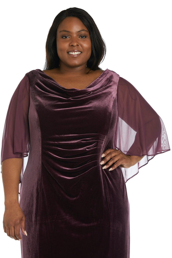 R&M Richards Plus Size Short Cocktail Dress 7457W - The Dress Outlet