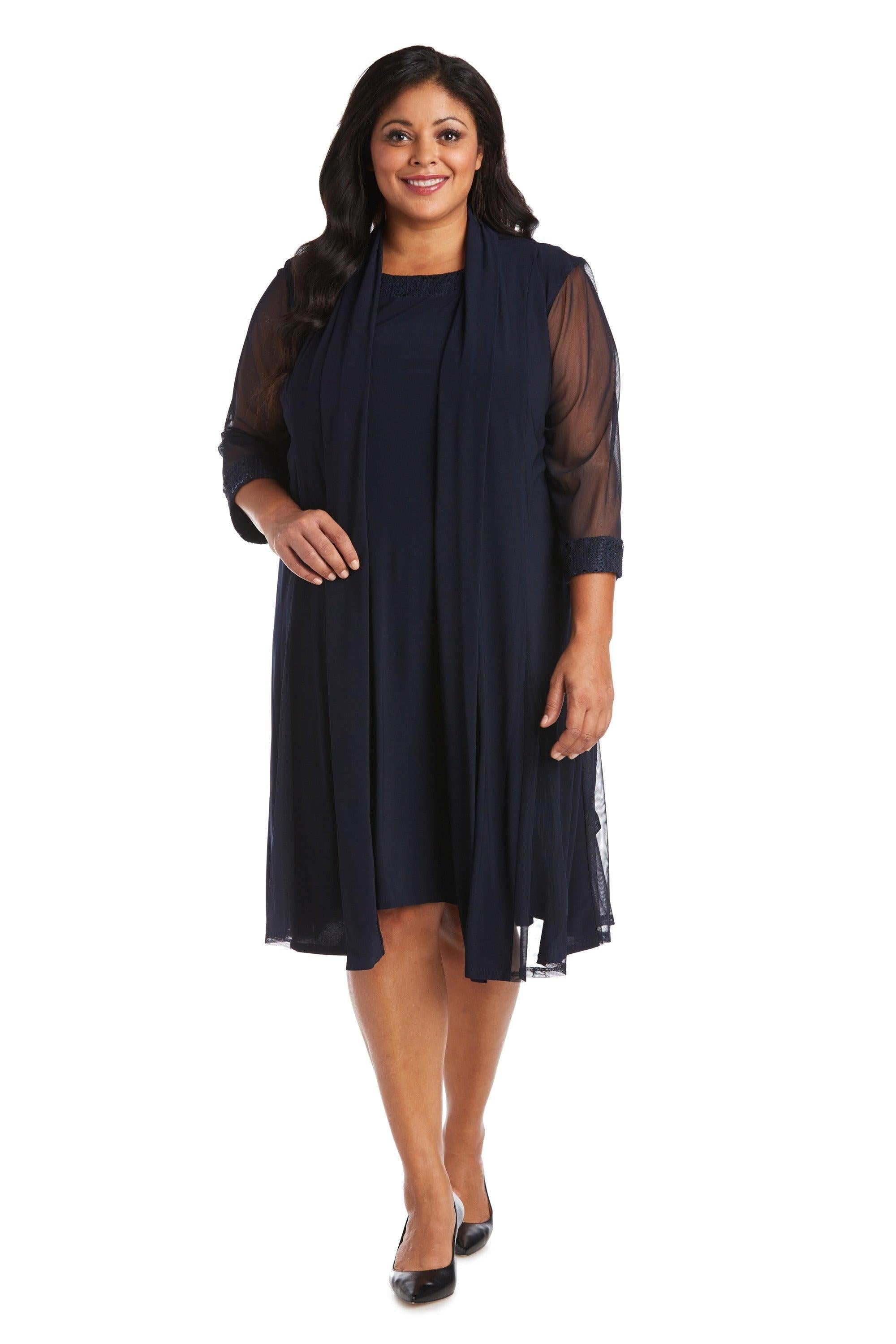 Plus Size Short Dress Jacket R&M Richards 3221W – The Dress Outlet