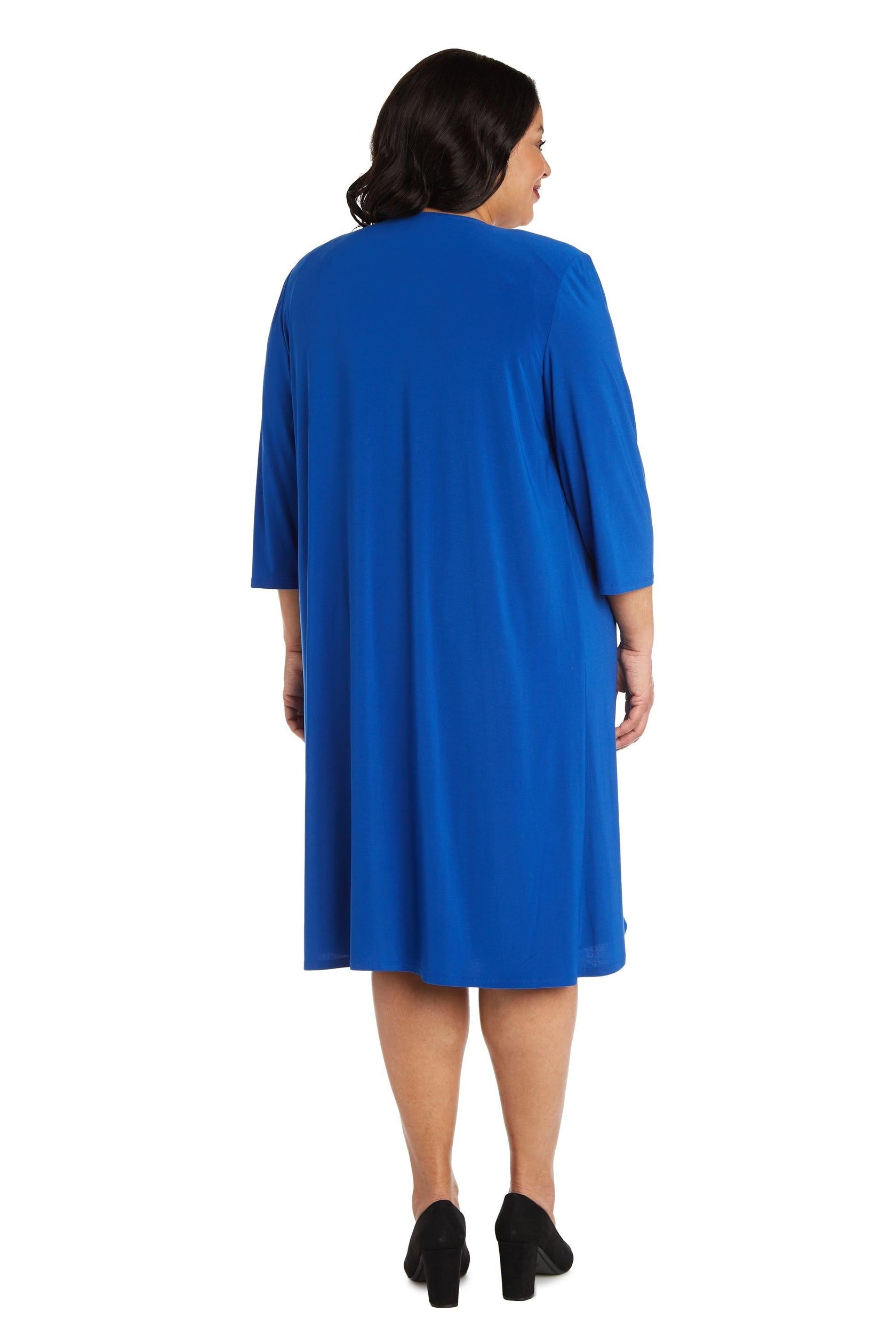 Royal Blue R&M Richards 7687W Plus Size Short Jacket Dress for $66.99 – The Dress Outlet
