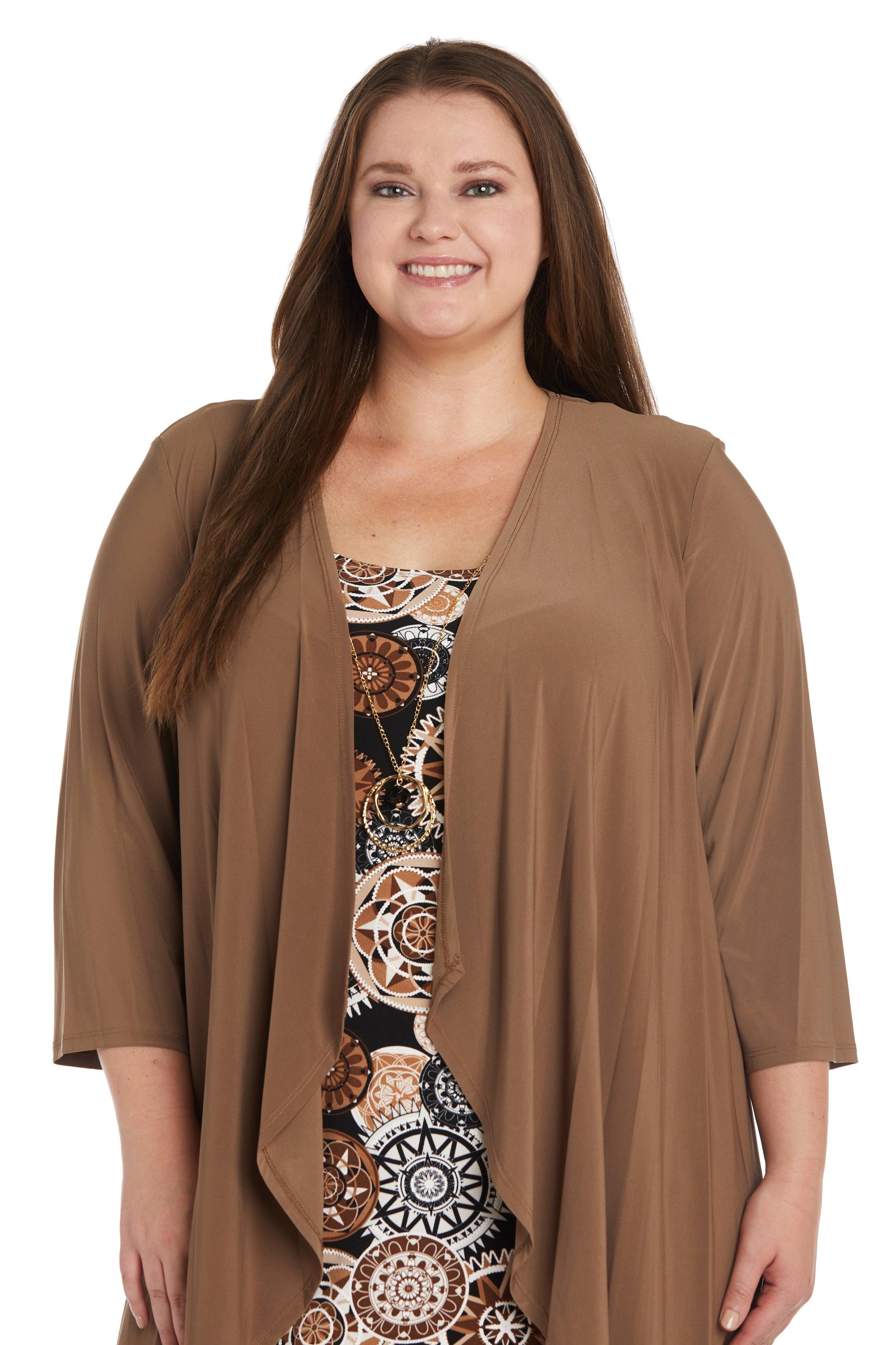 R&M Richards 7907W Plus Size Short Jacket Dress