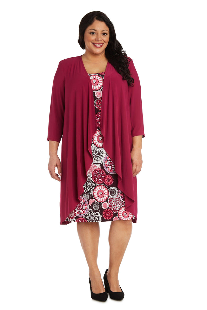 R&M Richards Plus Size Short Jacket Dress 7907W - The Dress Outlet