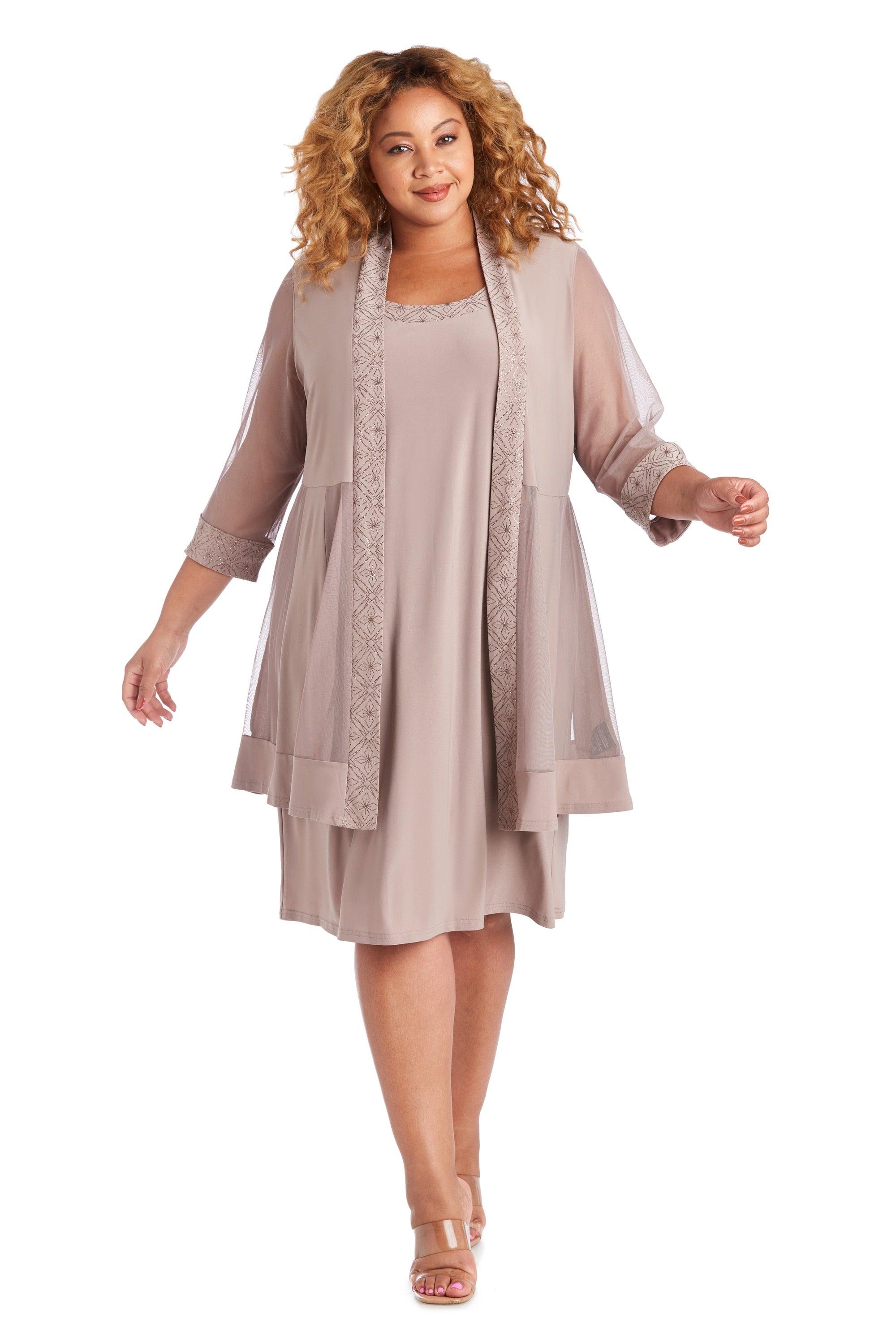 R&M Richards Plus Size Short Jacket Dress 8993W - The Dress Outlet