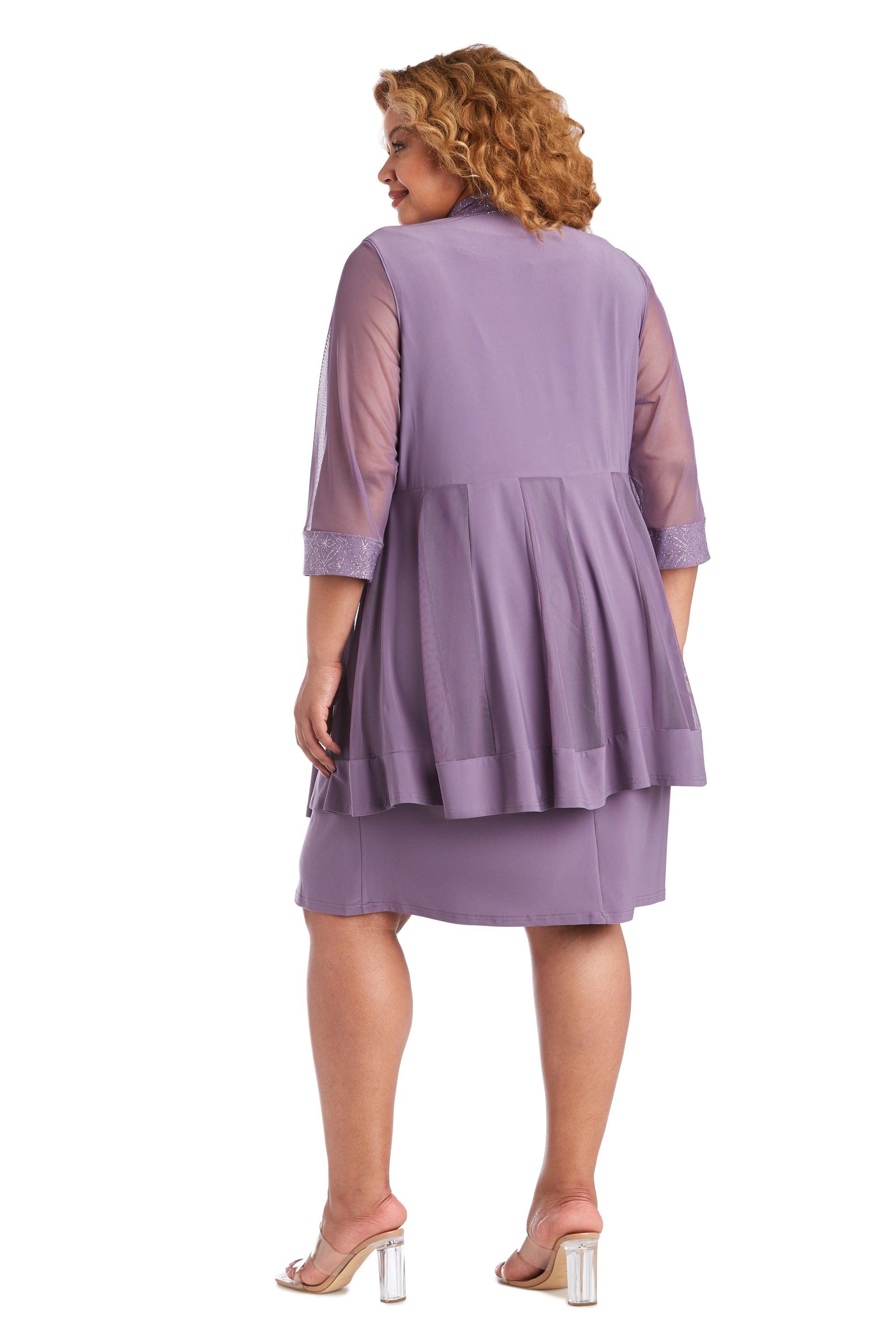 R&M Richards 8993W Plus Size Short Jacket Dress