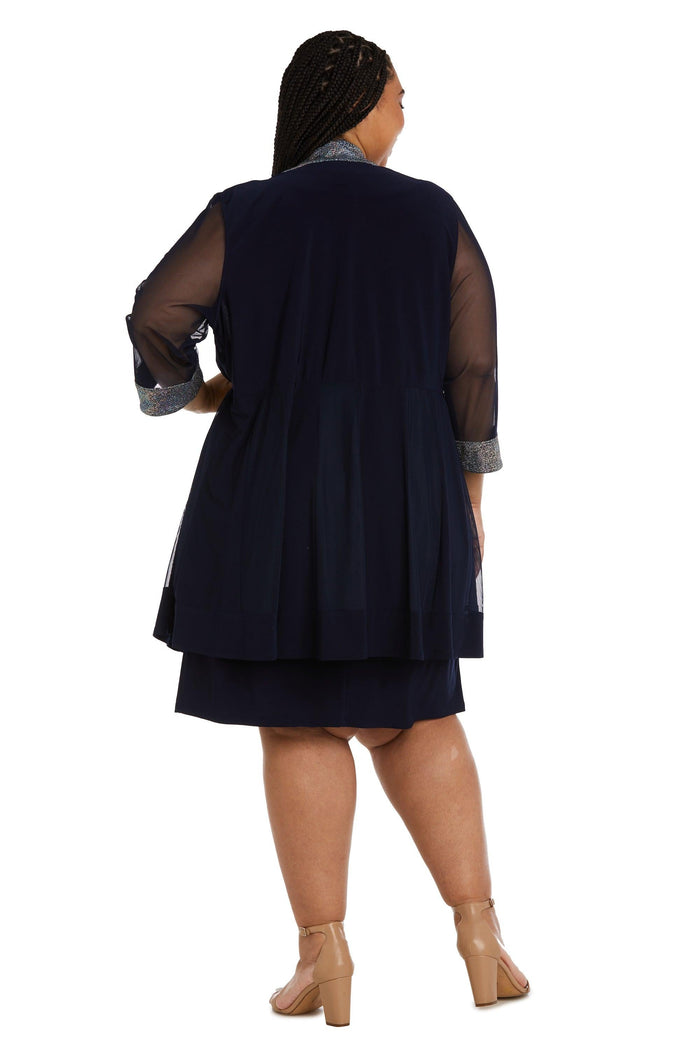 R&M Richards Plus Size Short Jacket Dress 9147W - The Dress Outlet