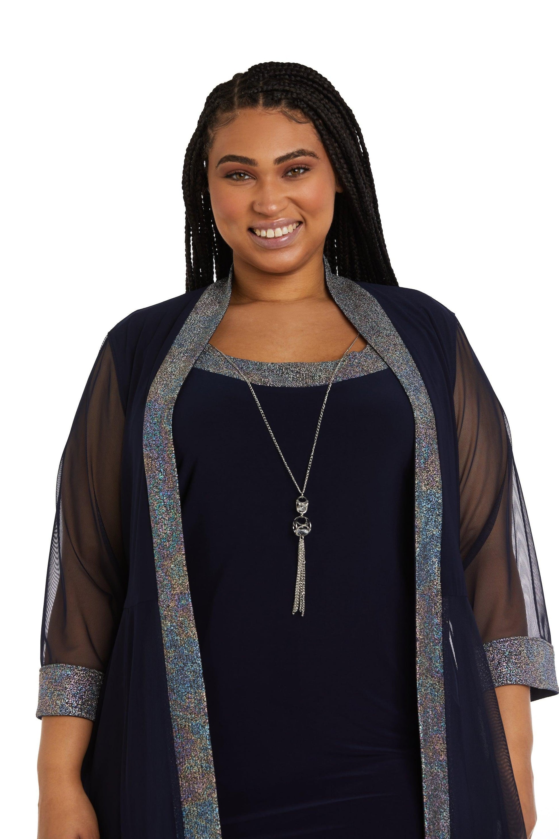 R&M Richards 9147W Plus Size Short Jacket Dress