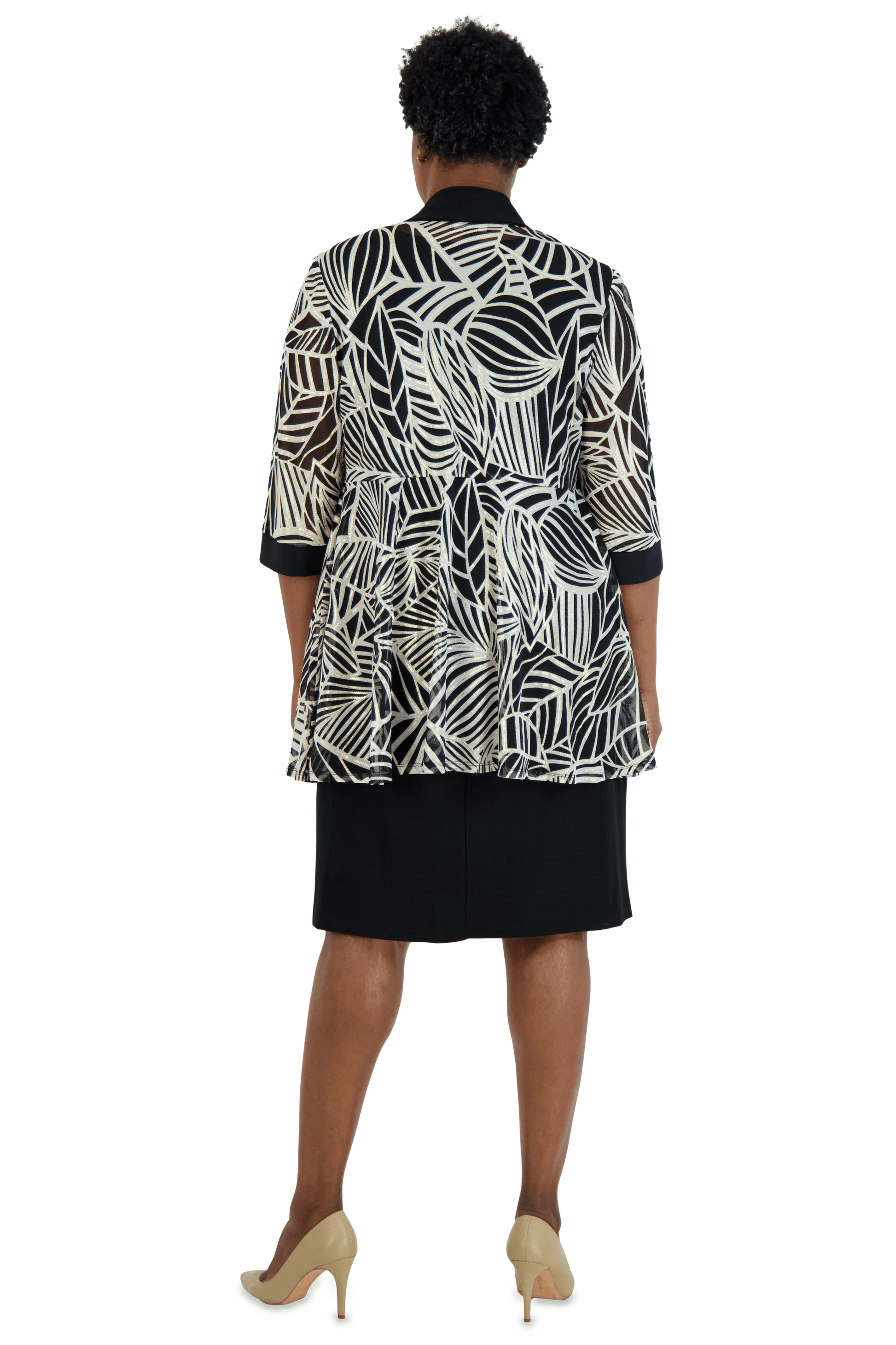 R&M Richards 9143W Plus Size Two Piece Jacket Dress