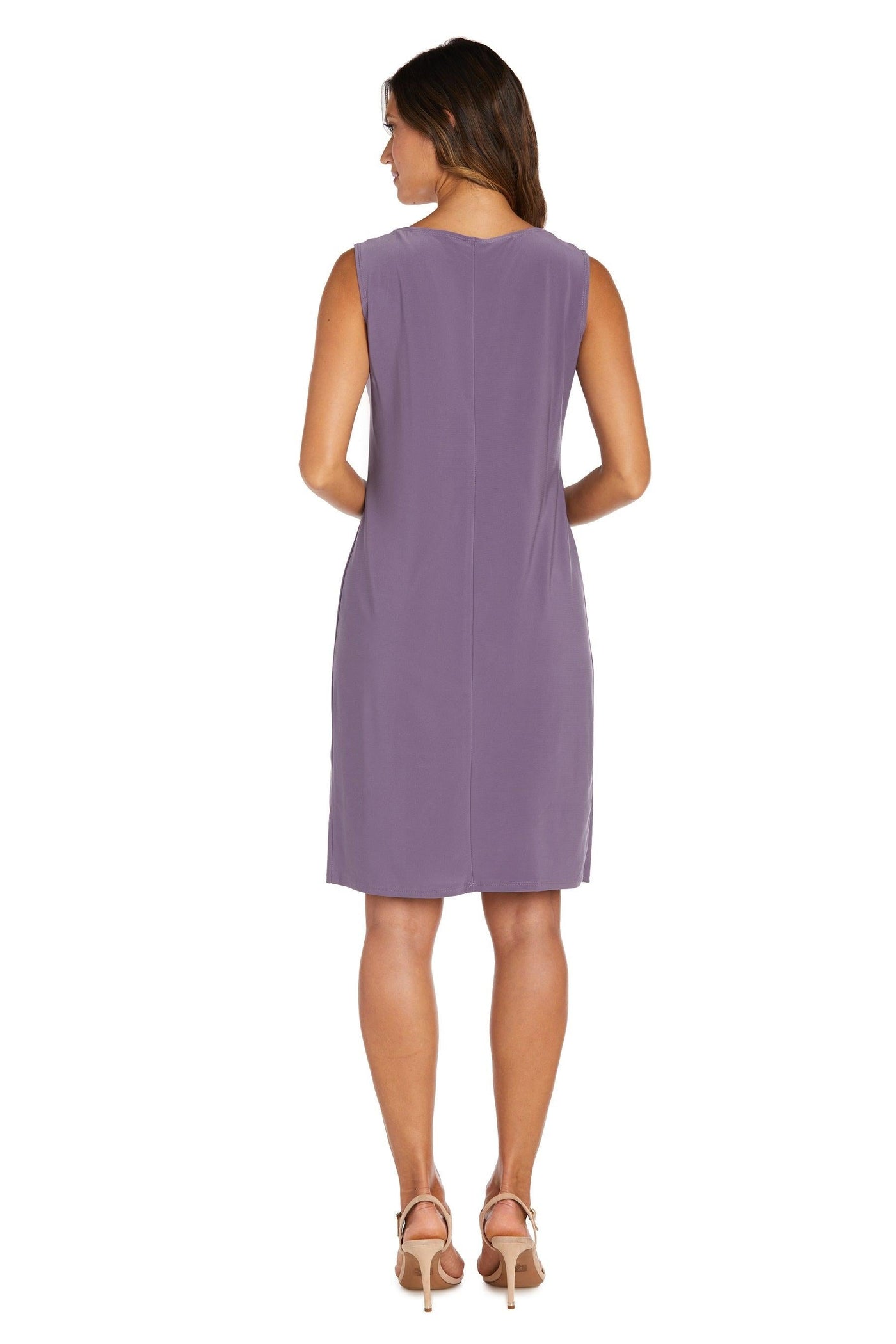 R&M Richards Short 2 Piece Metallic Jacket Dress 1873 - The Dress Outlet