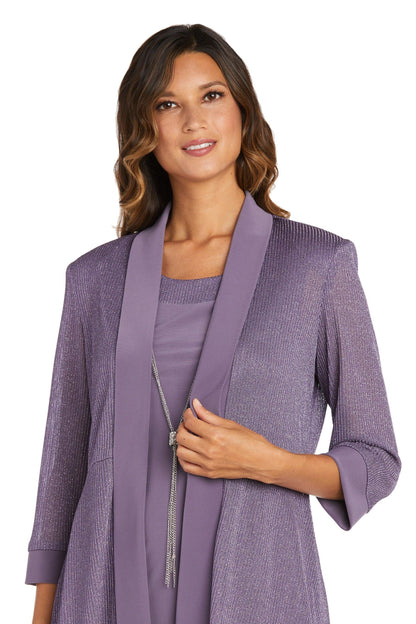 R&M Richards Short 2 Piece Metallic Jacket Dress 1873 - The Dress Outlet