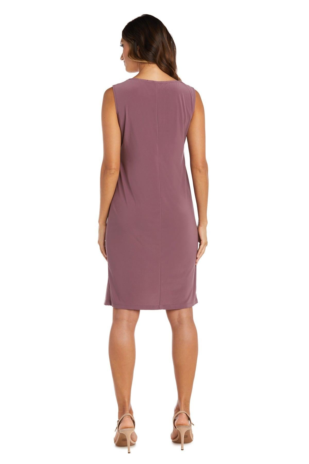 R&M Richards Short 2 Piece Metallic Jacket Dress 1873 - The Dress Outlet