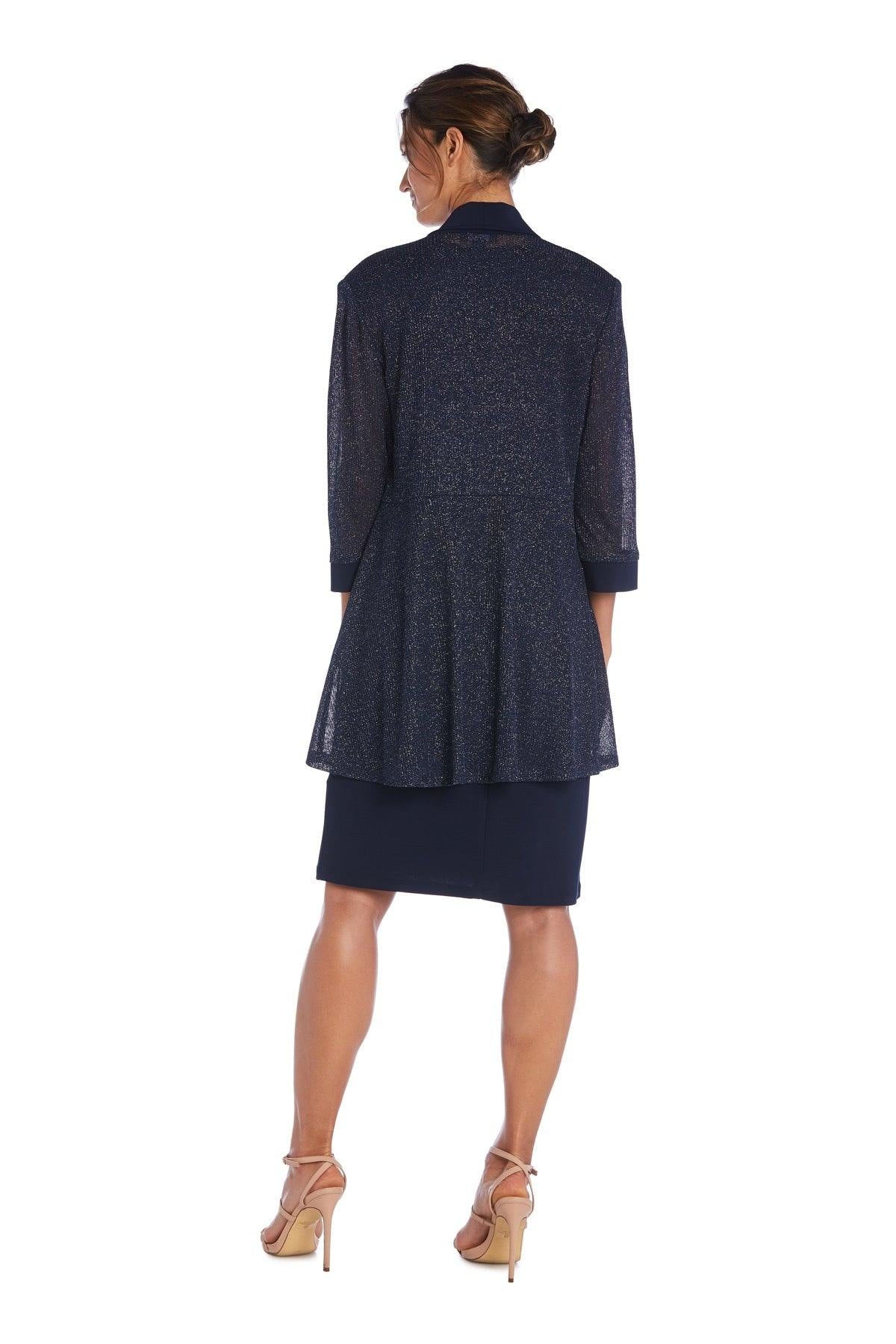 Rose R&M Richards 1873 Short Piece Metallic Jacket Dress Sale for $41.99 – The Dress Outlet