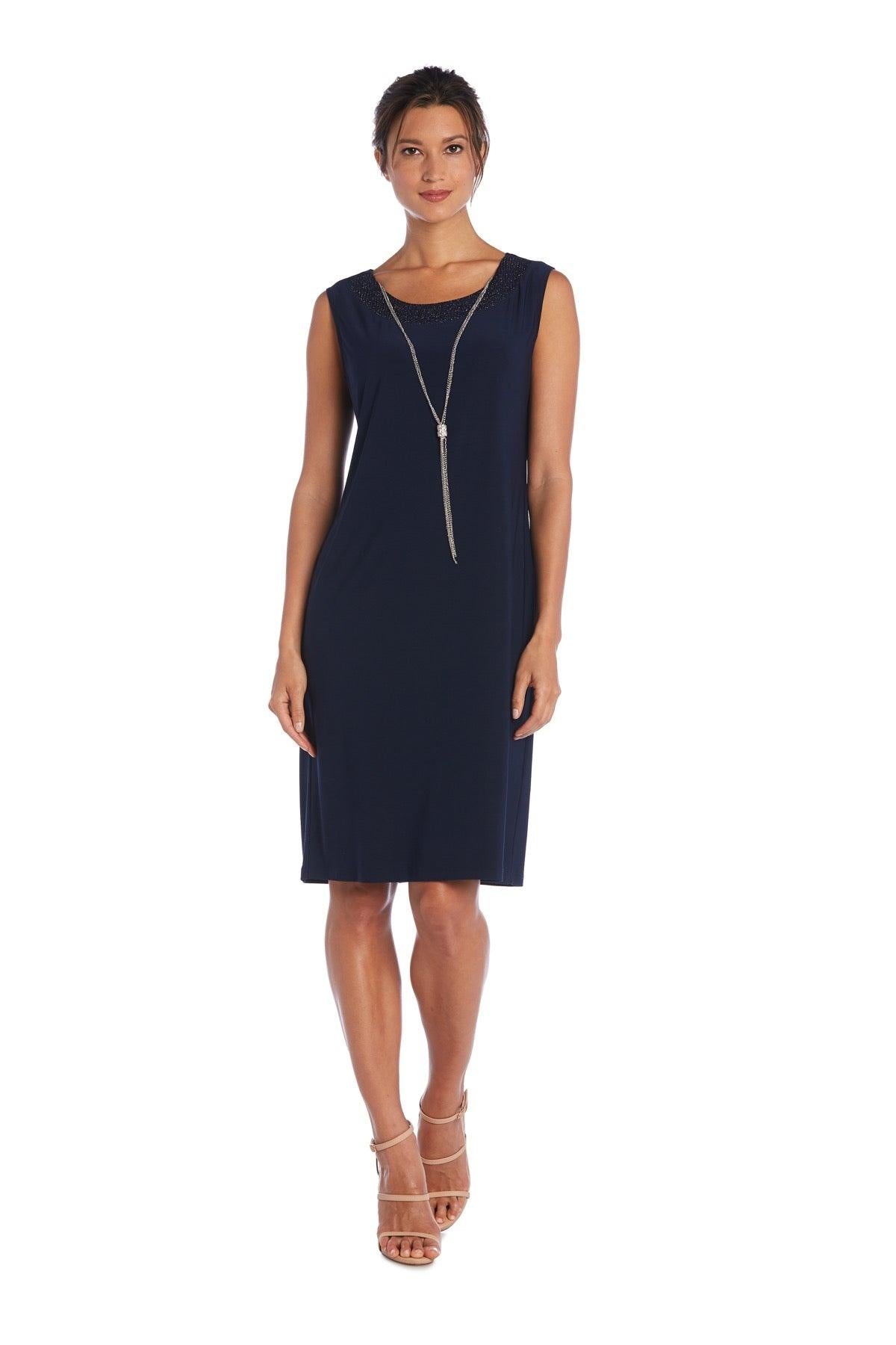 Rose R&M Richards 1873 Short Piece Metallic Jacket Dress Sale for $41.99 – The Dress Outlet