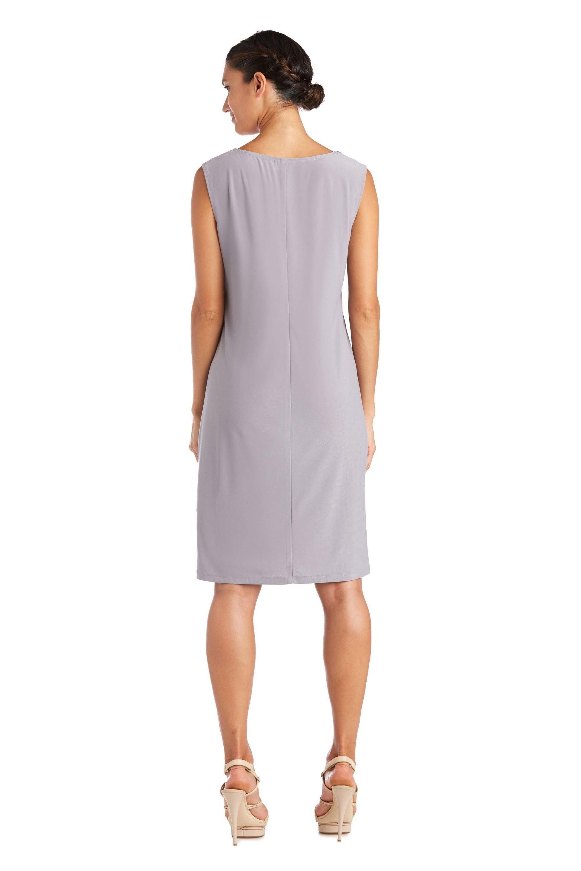 R&M Richards 7149 Short Piece Print Jacket Dress