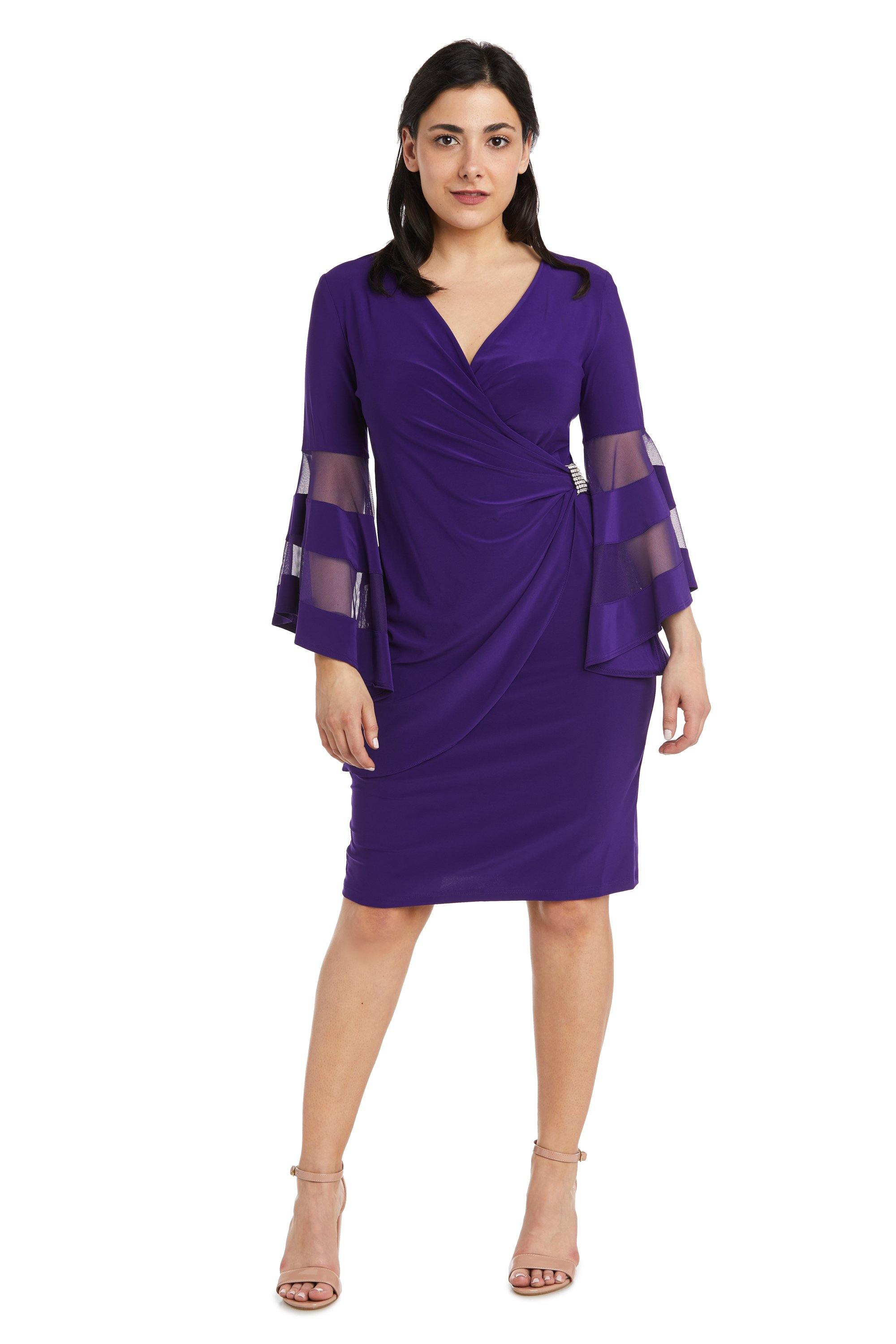 R&M Richards 3561P Short Bell Sleeve Petite Dress | The Dress Outlet R&M Richards 3561P Short Bell Sleeve Petite Dress | The Dress Outlet