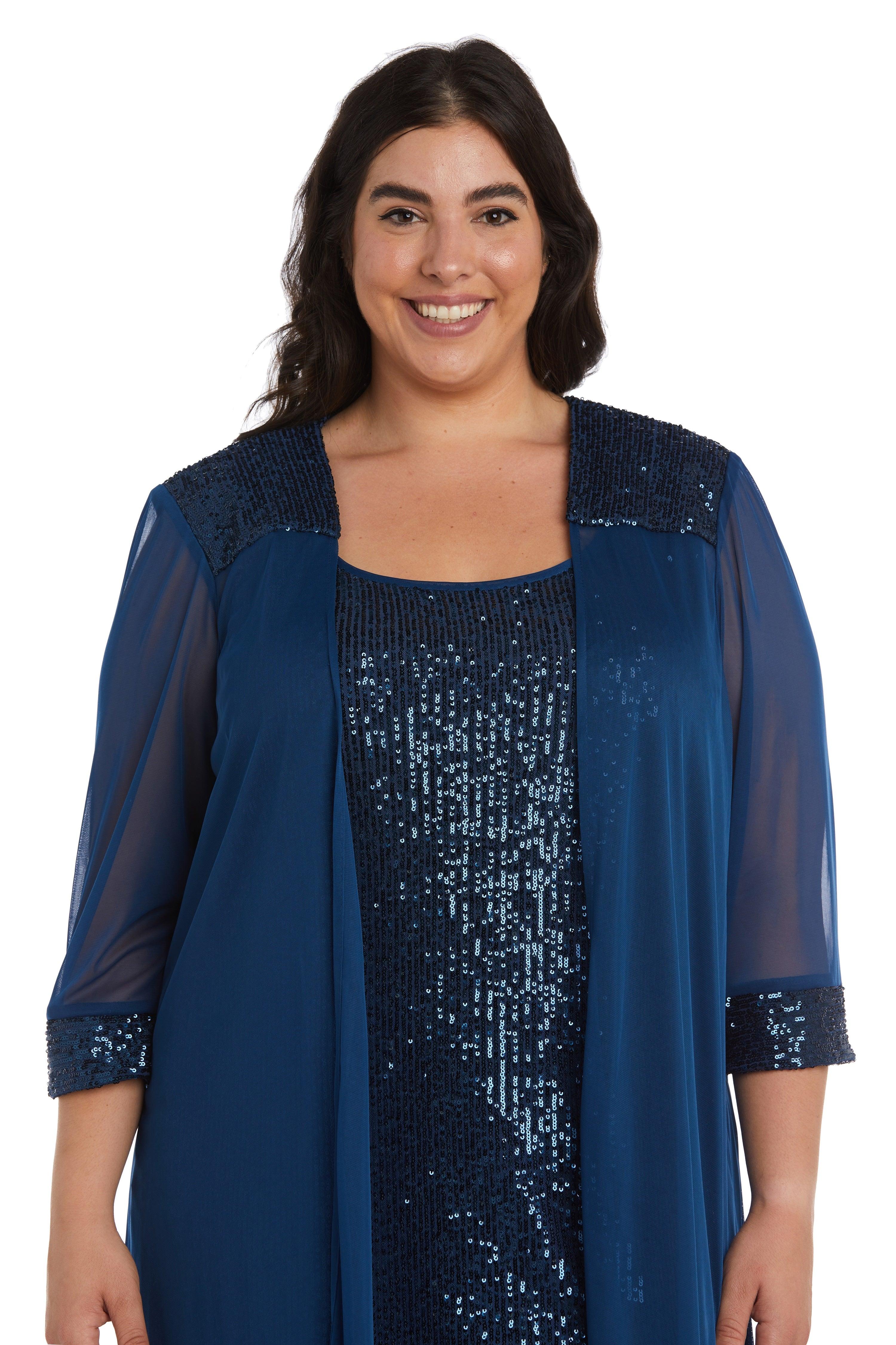 R&M Richards Short Black Formal Dress Jacket Peacock