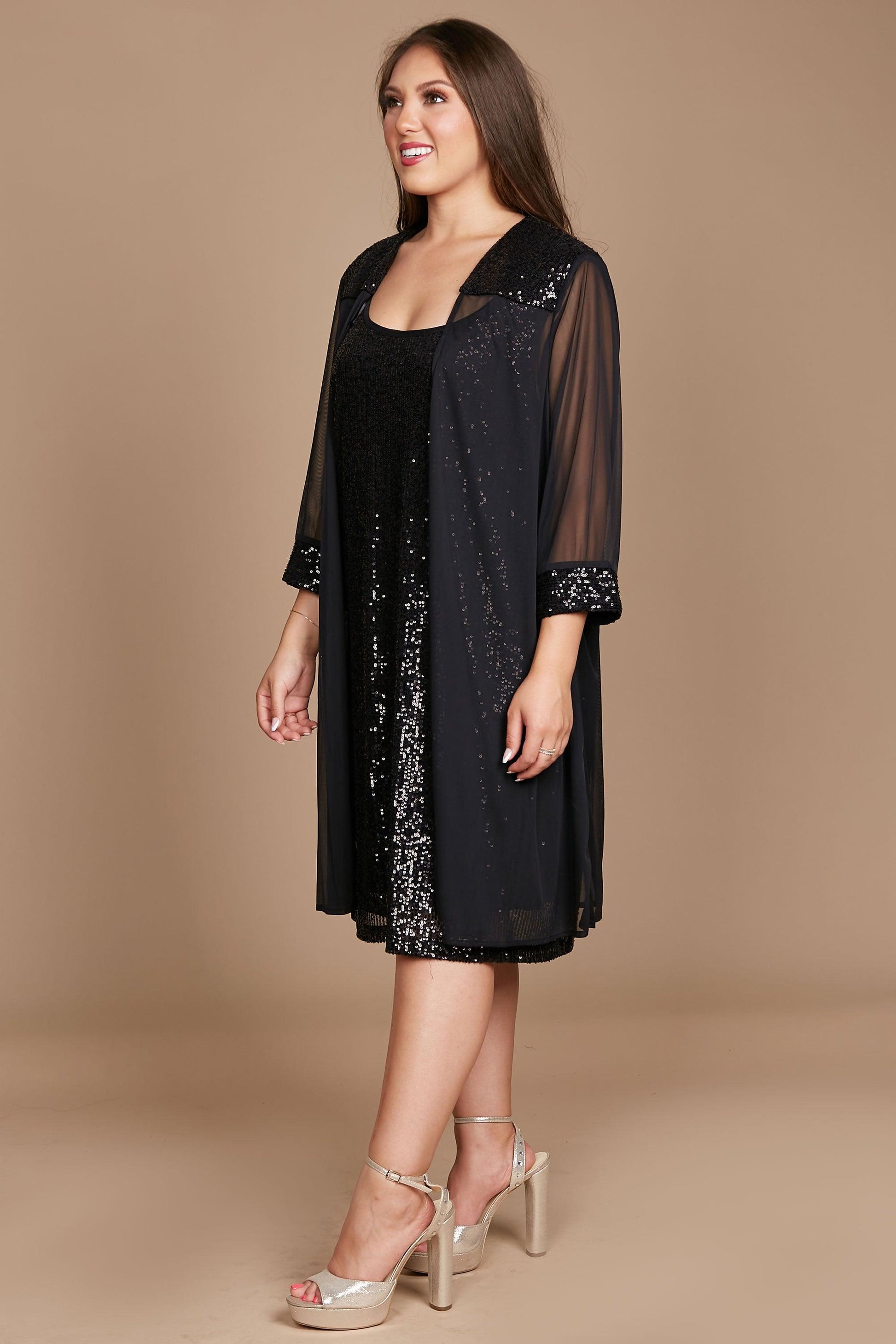R&M Richards 2762W Short Black Formal Dress Sale