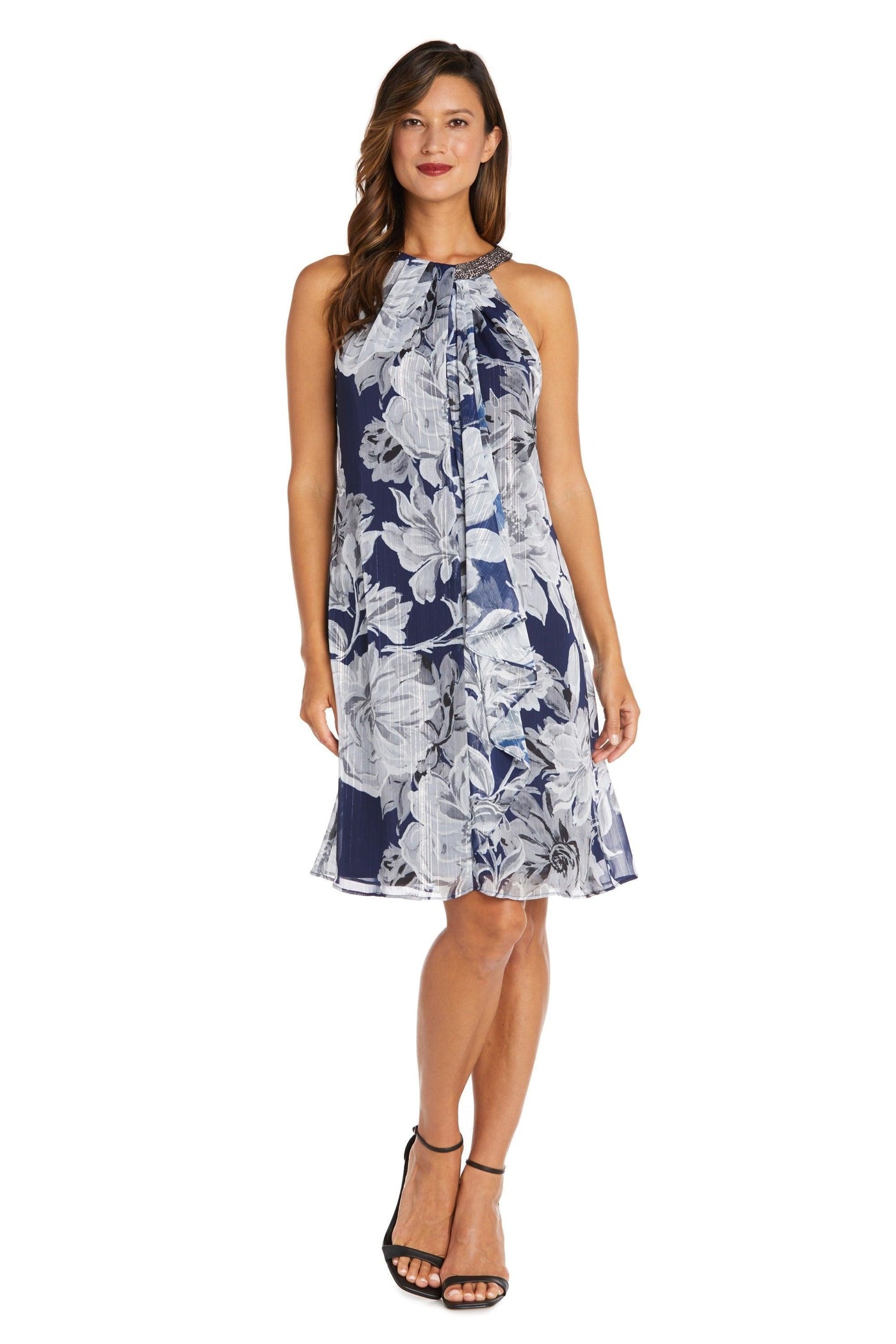 R&M Richards Short Cocktail Chiffon Dress 9359 - The Dress Outlet