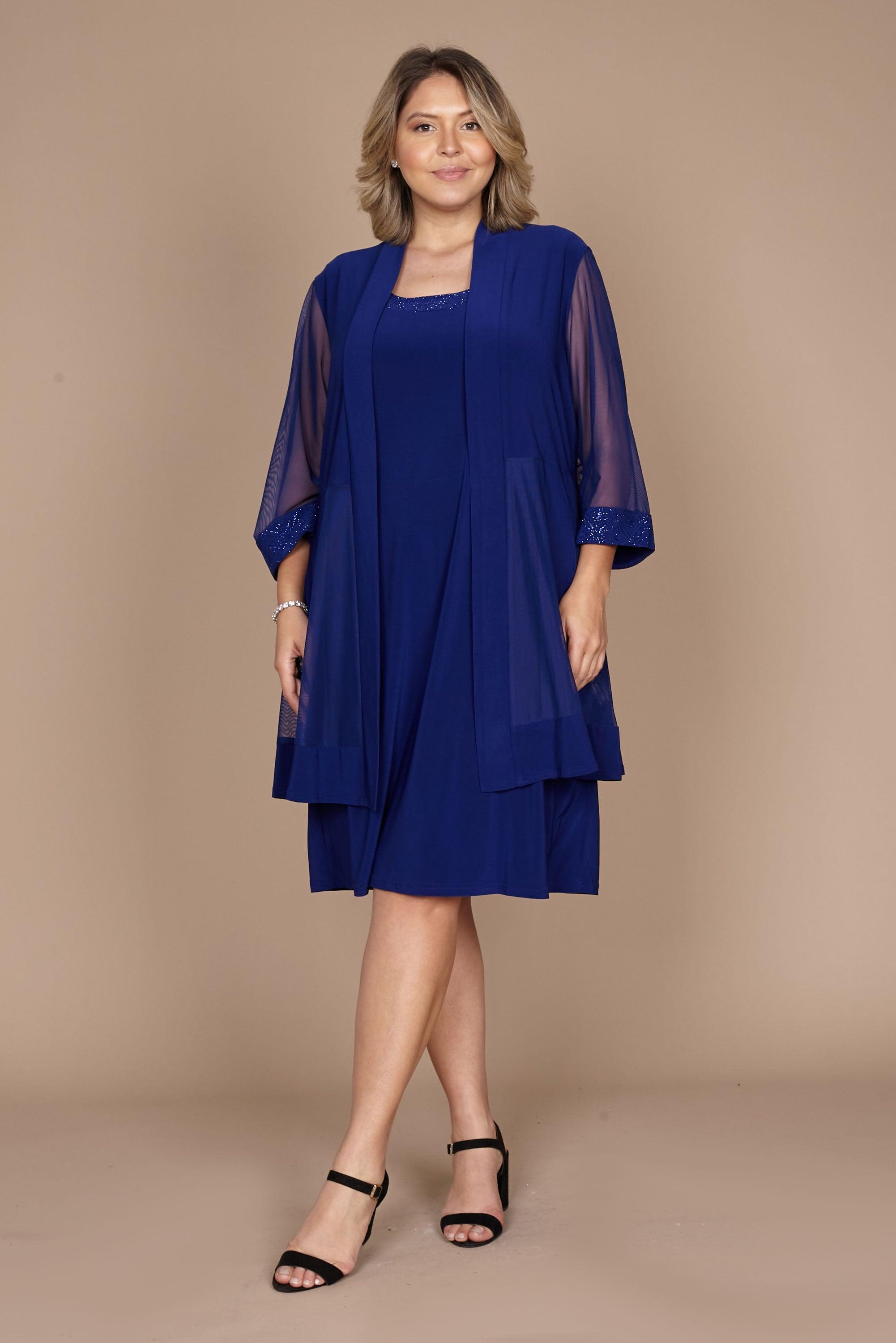 R&M Richards Short Formal Petite Jacket Dress 8271P - The Dress Outlet