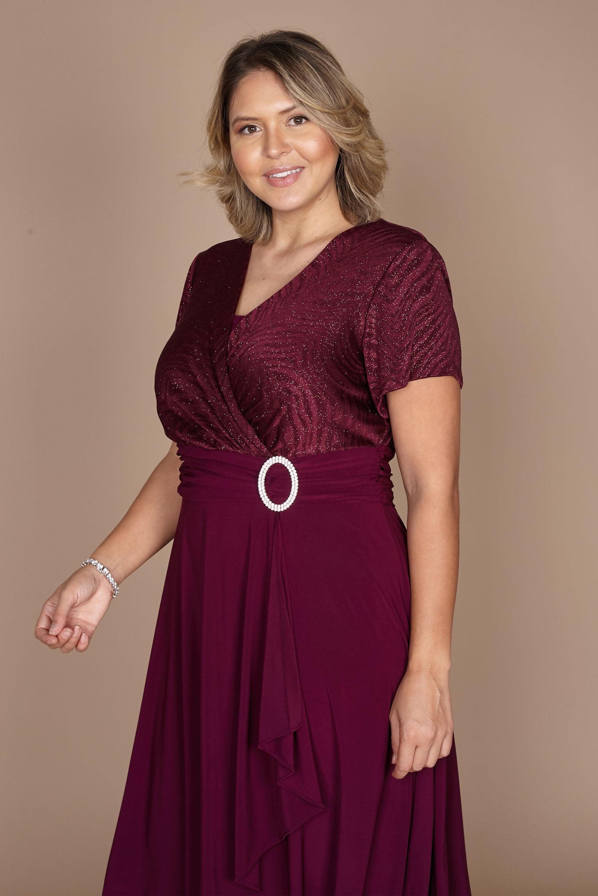 Cocktail Dresses Short Formal Plus Size Dress Merlot