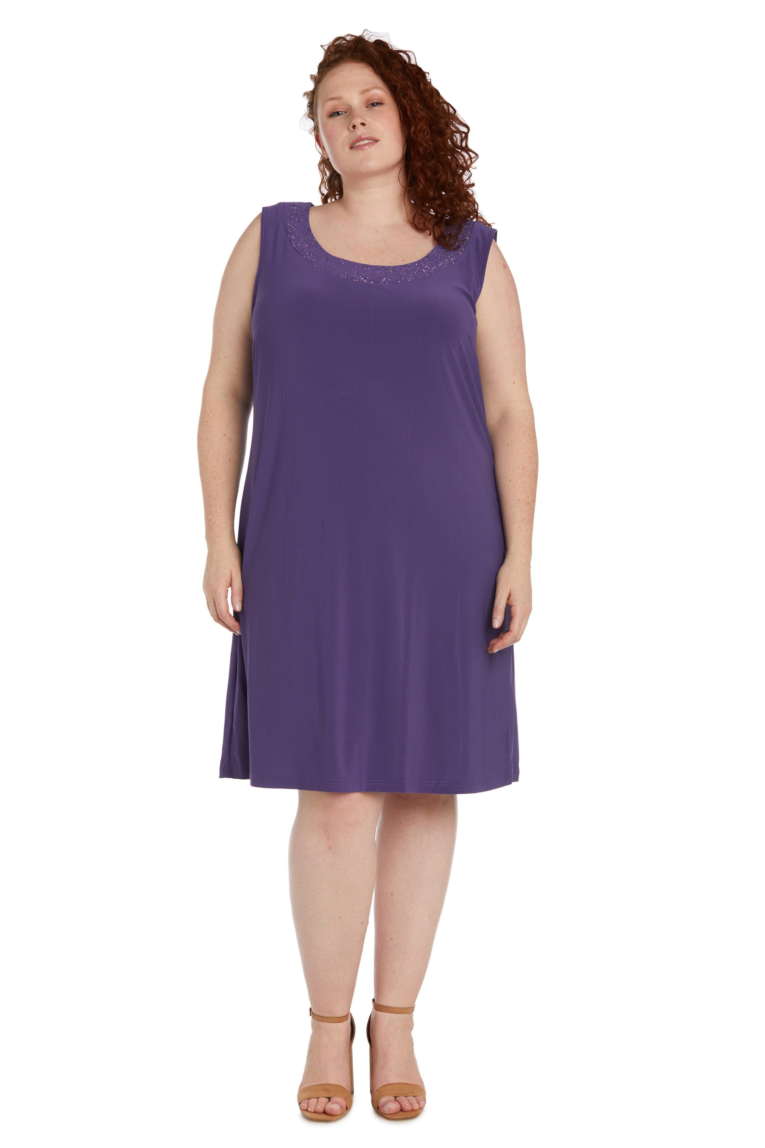 Slate R&M Richards 8271W Short Mother Of Bride Plus Size Dress Sale for ...