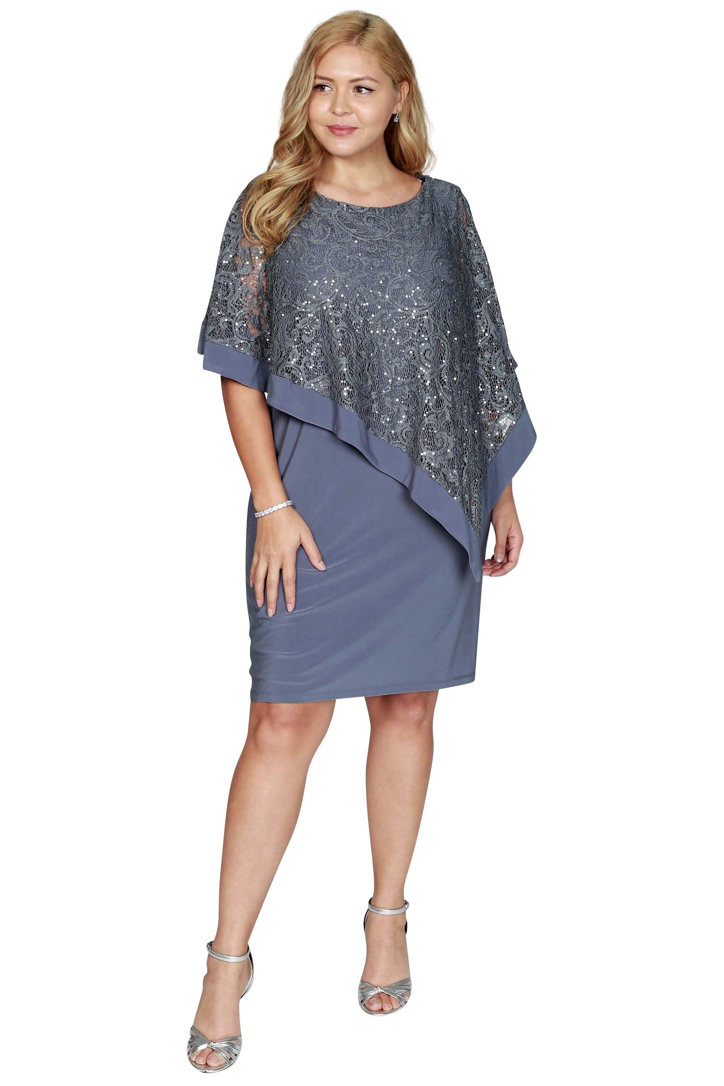 R&M Richards Short Mother of the Bride Dress 2292 - The Dress Outlet