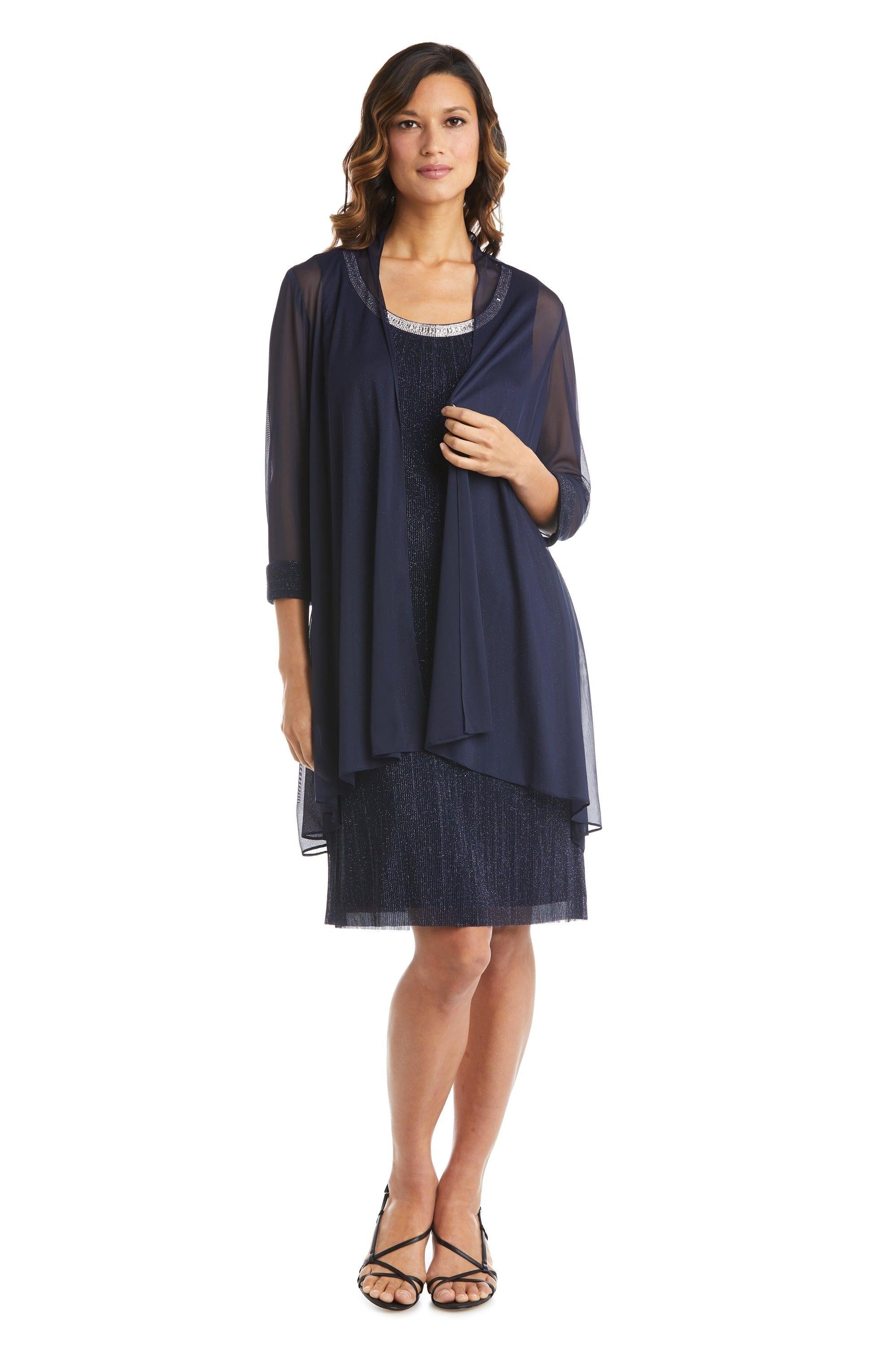 R&M Richards Short Mother of the Bride Dress 2583 - The Dress Outlet