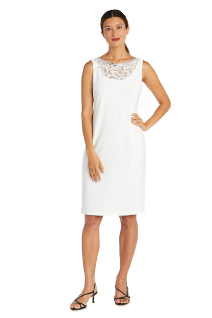 R&M Richards Short Mother of the Bride Dress Ivory