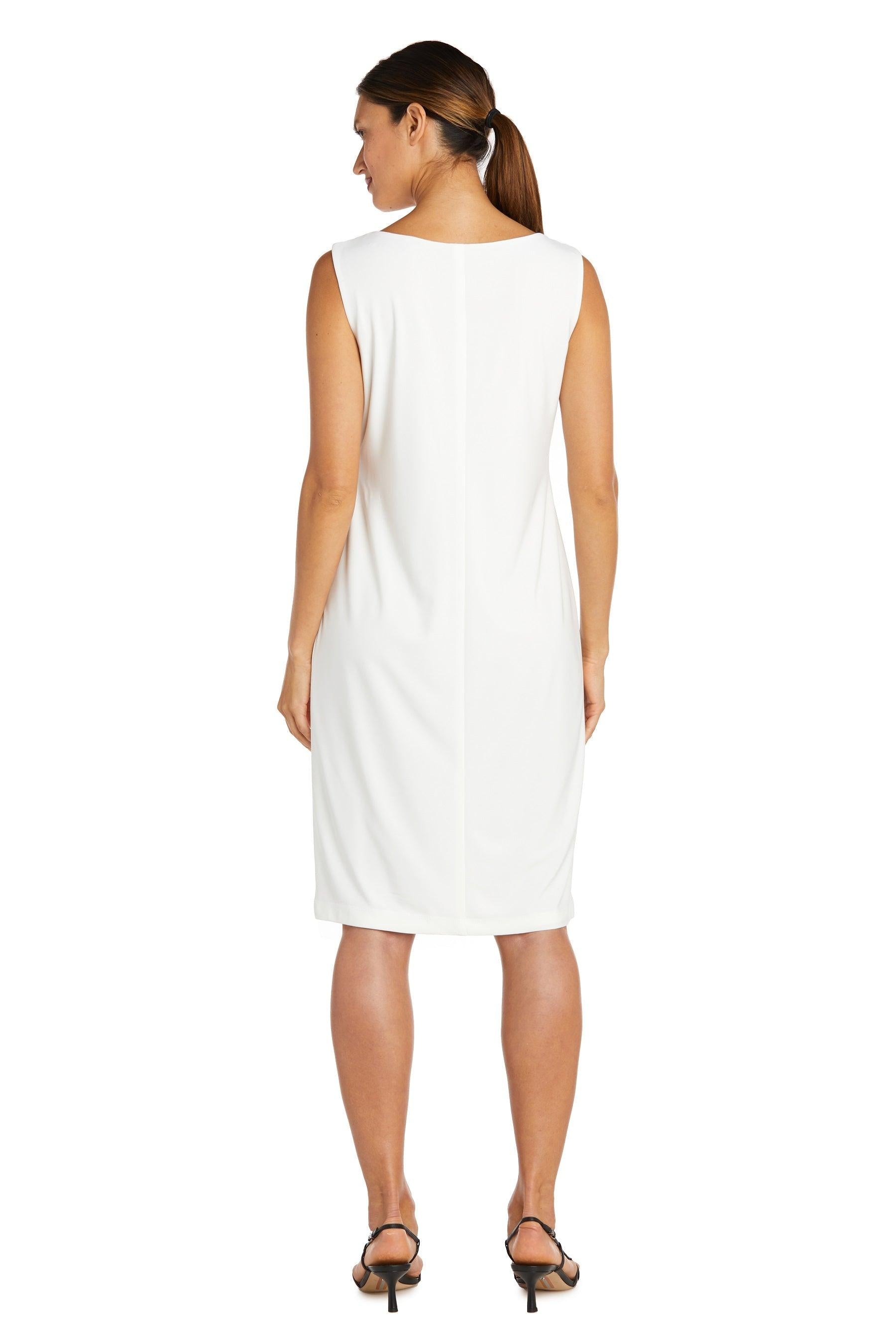 R&M Richards Short Mother of the Bride Dress Ivory