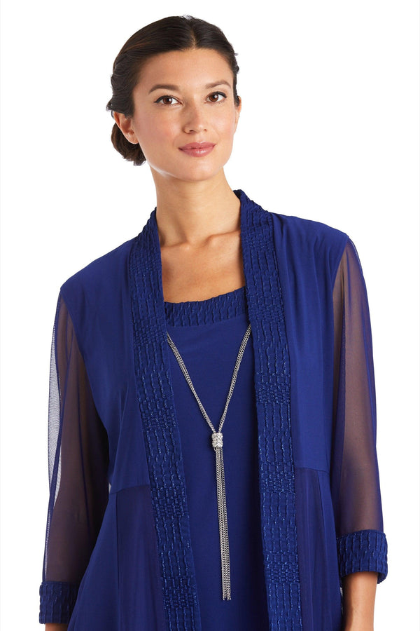 Royal Blue R&M Richards 5394 Short Mother Of The Bride Dress for $69.99 ...