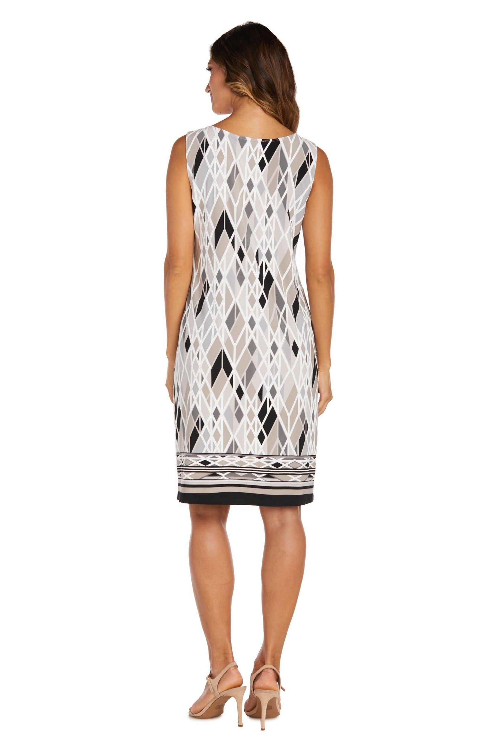 Taupe/Black R&M Richards 7987 Short Mother Of The Bride Dress for $69.0 ...