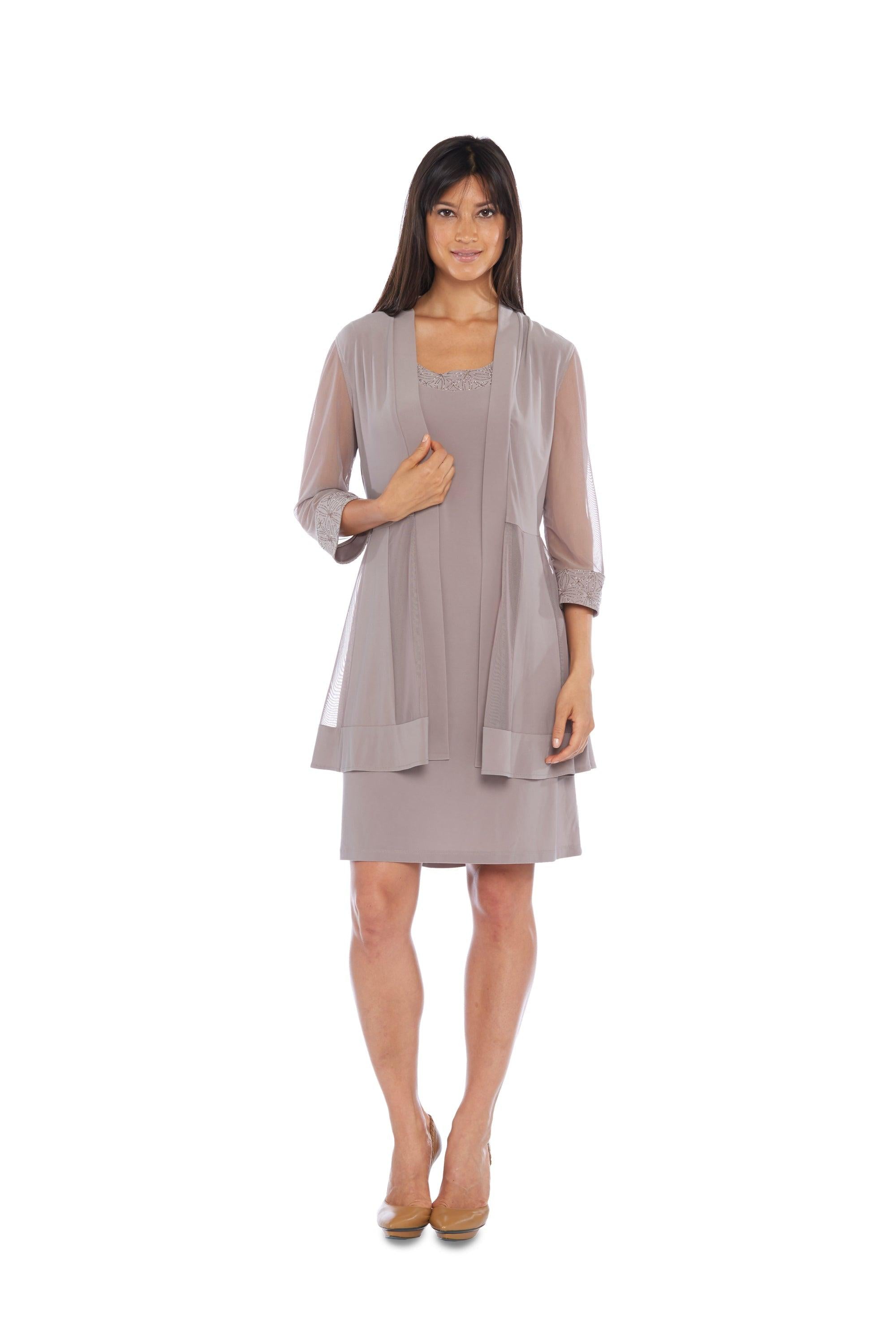 R & M Richards Women's Mesh Panel Jacket Dress, Small R & M Richards Women's Mesh Panel Jacket Dress, Small