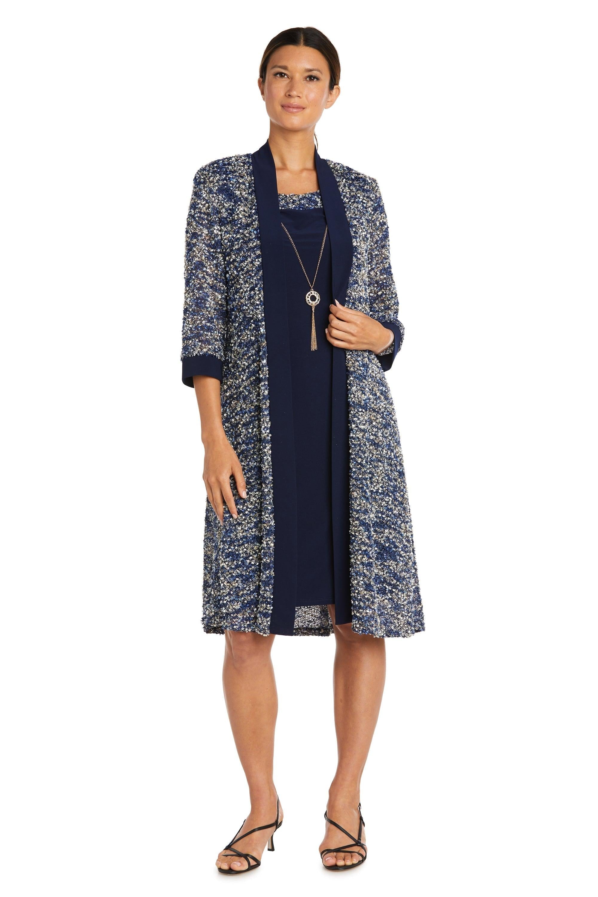 R&M Richards Short Mother of the Bride Dress 9045P - The Dress Outlet