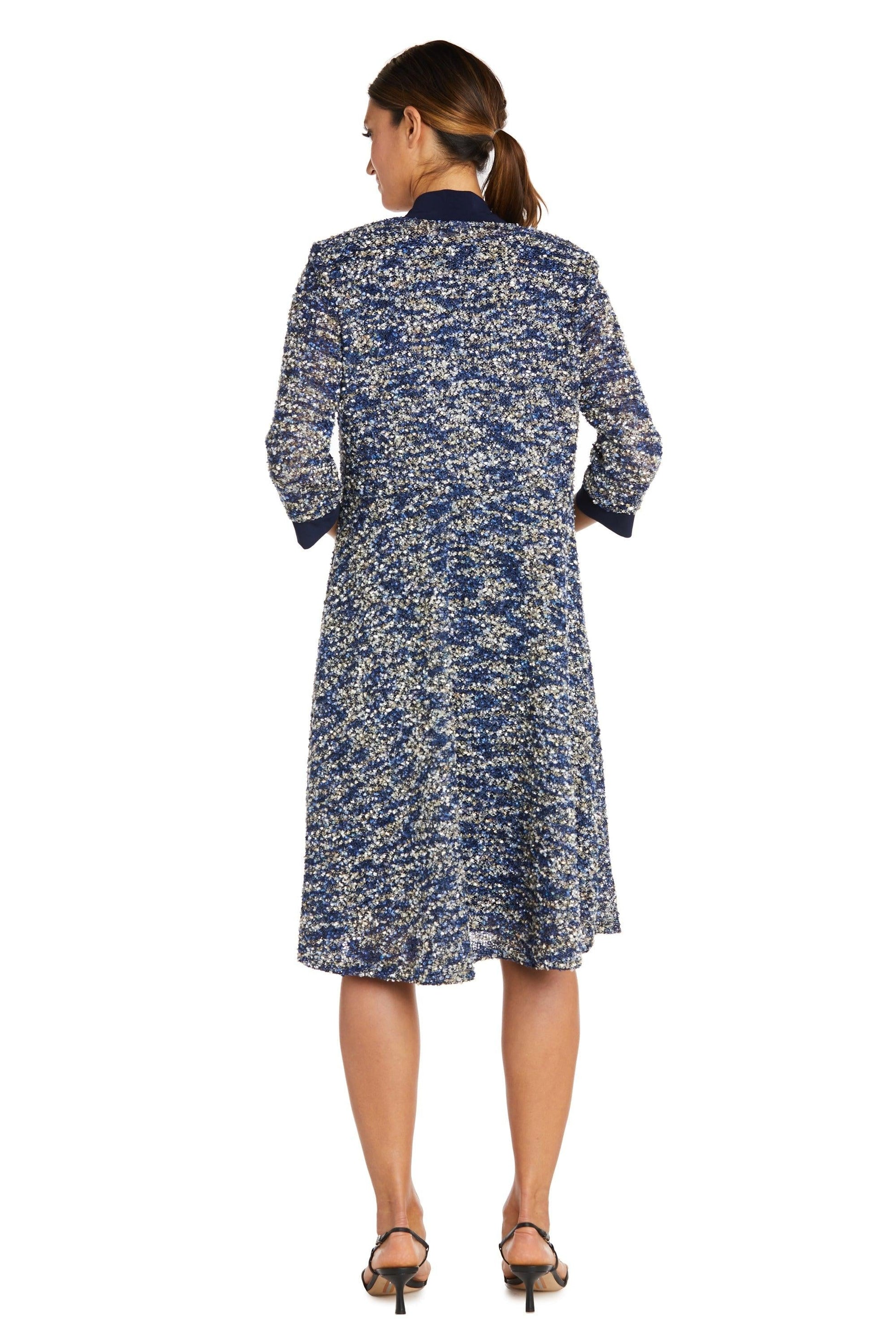 R&M Richards 9045P Short Mother Of The Bride Dress