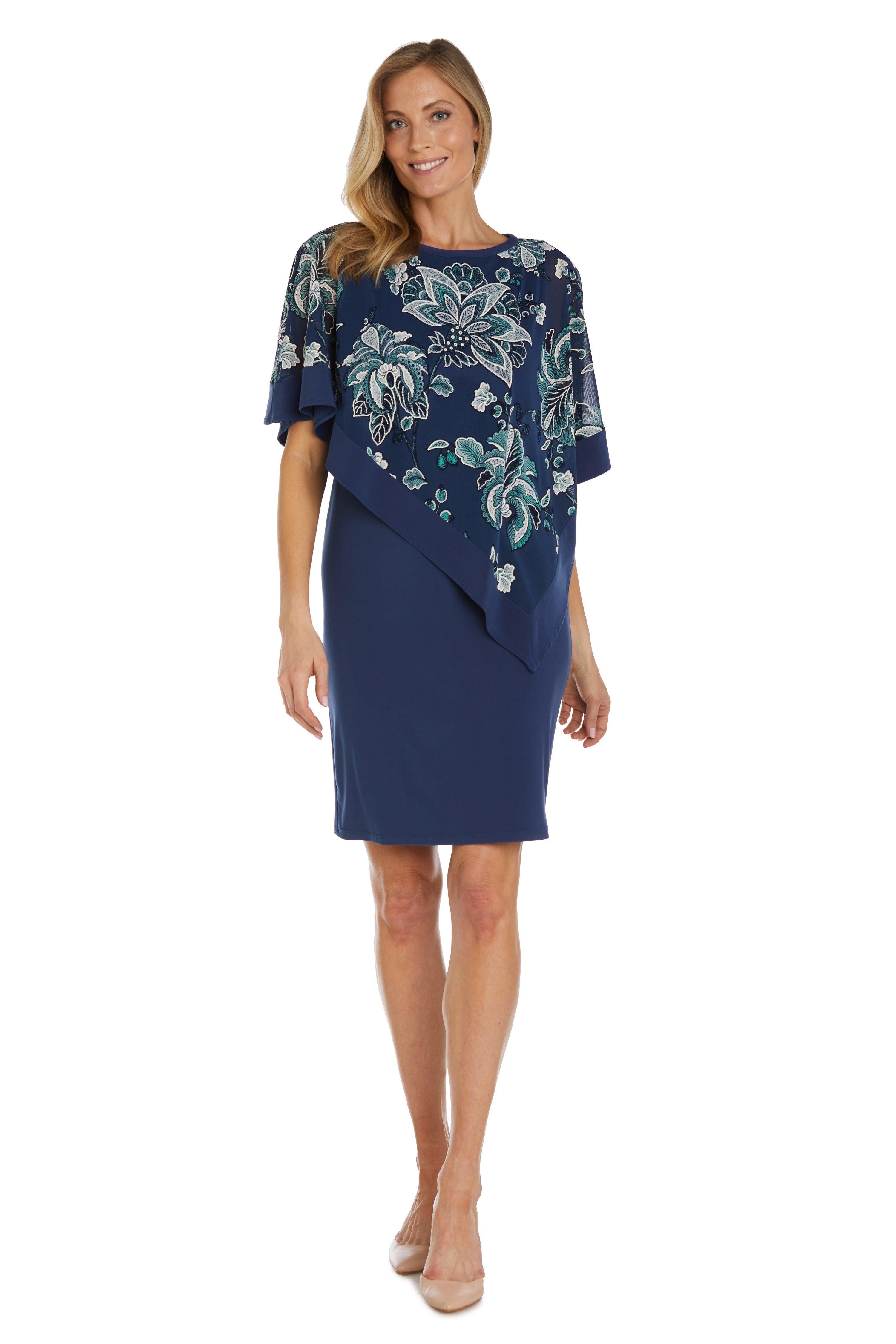 R&M Richards Short Mother of the Bride Dress 9724 - The Dress Outlet