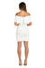 R&M Richards Short Off Shoulder Dress 9377 - The Dress Outlet