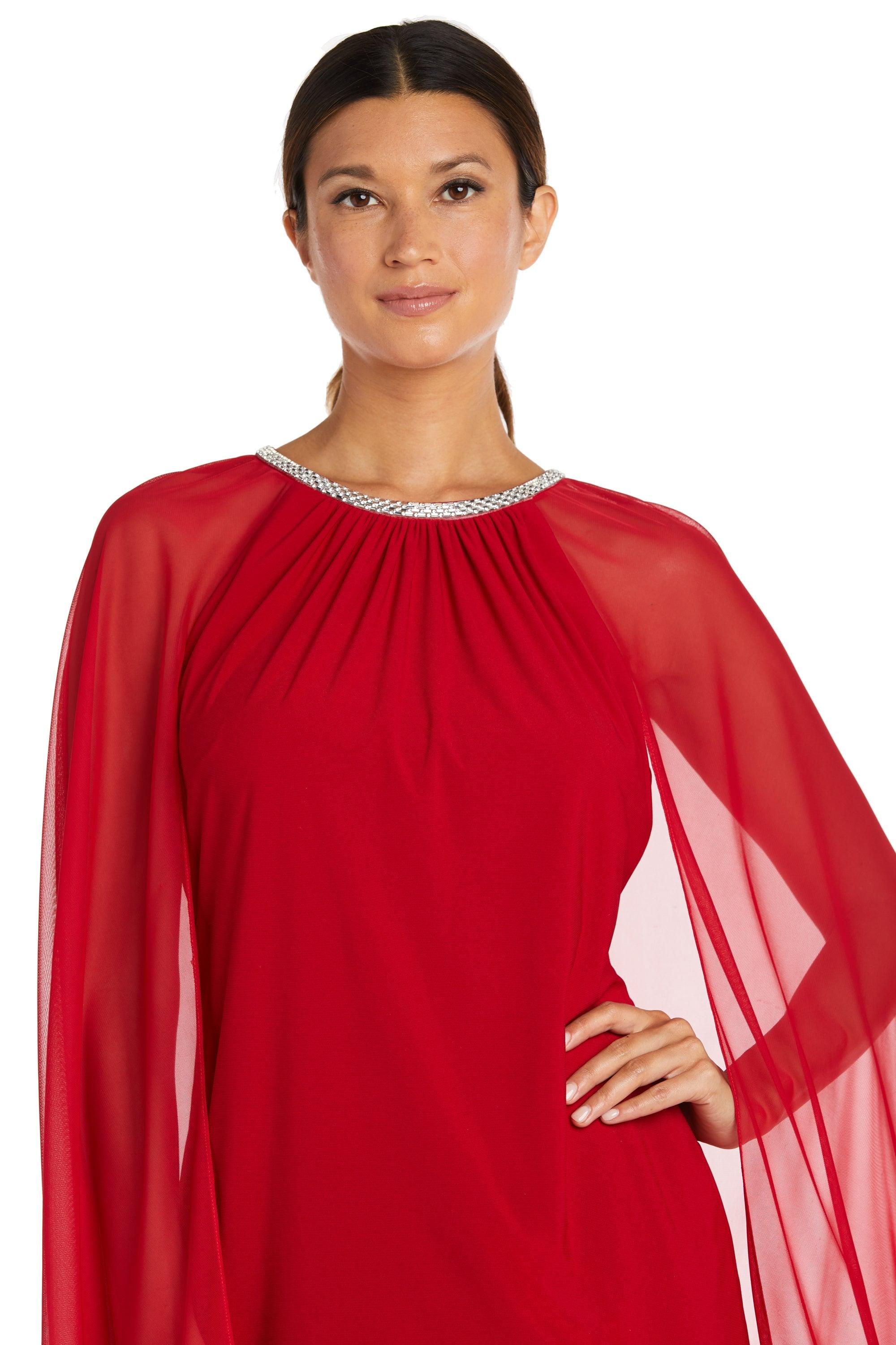 R&M Richards Short Petite Chiffon Dress 2496P - The Dress Outlet