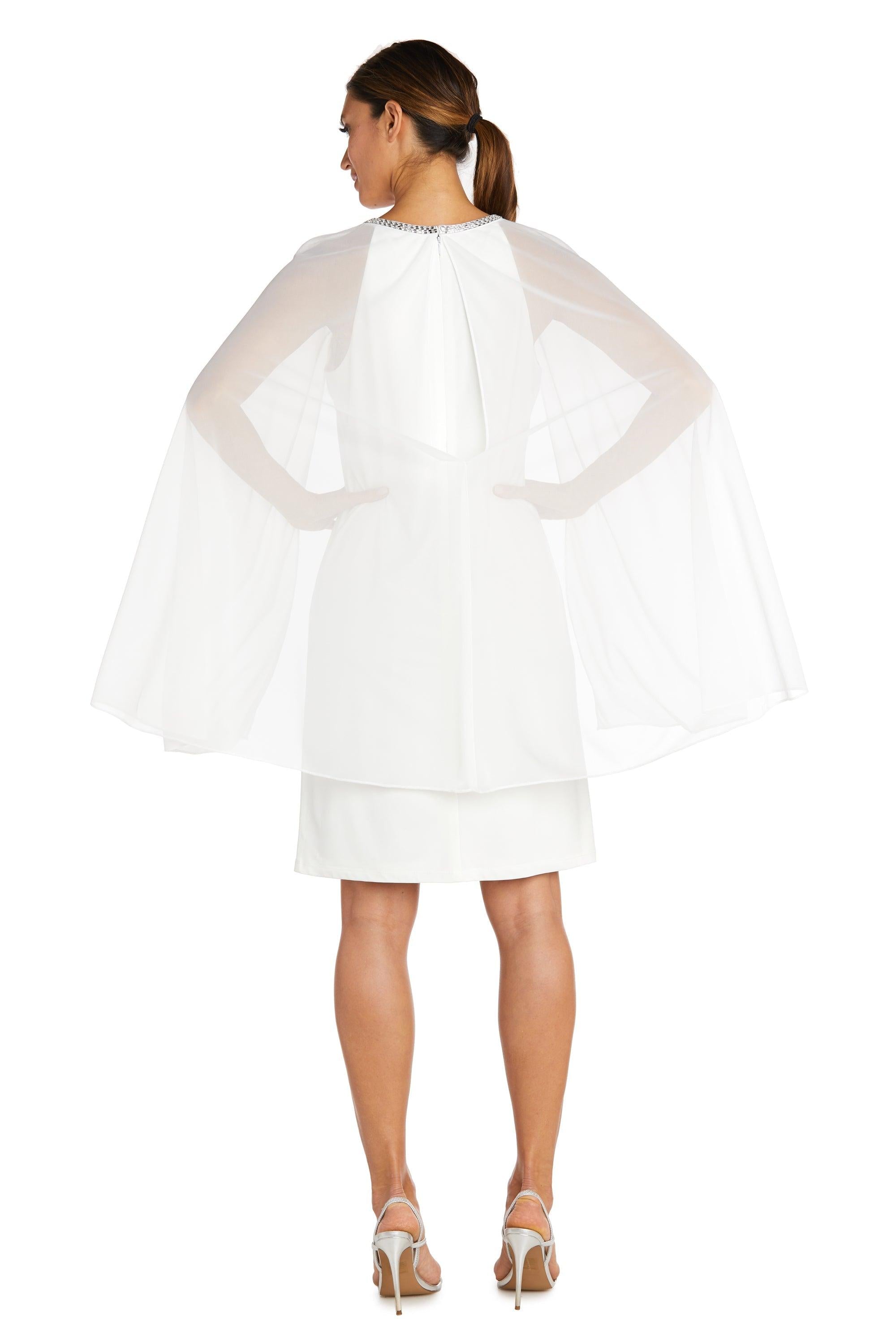R&M Richards Short Petite Chiffon Dress 2496P - The Dress Outlet