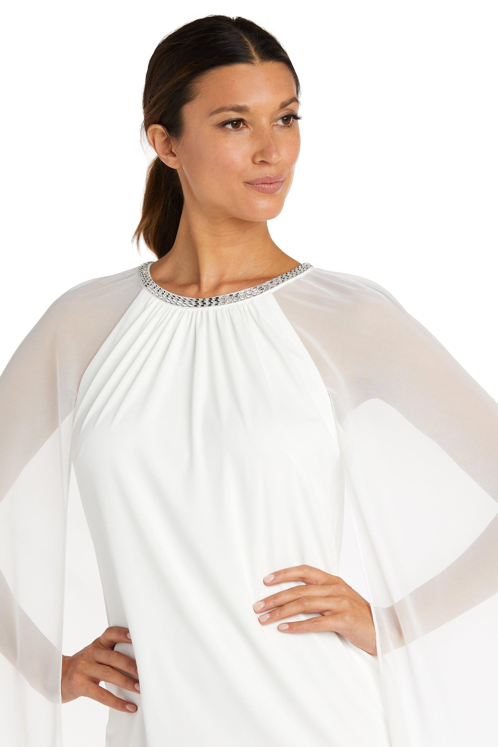 R&M Richards 2496P Short Petite Chiffon Dress
