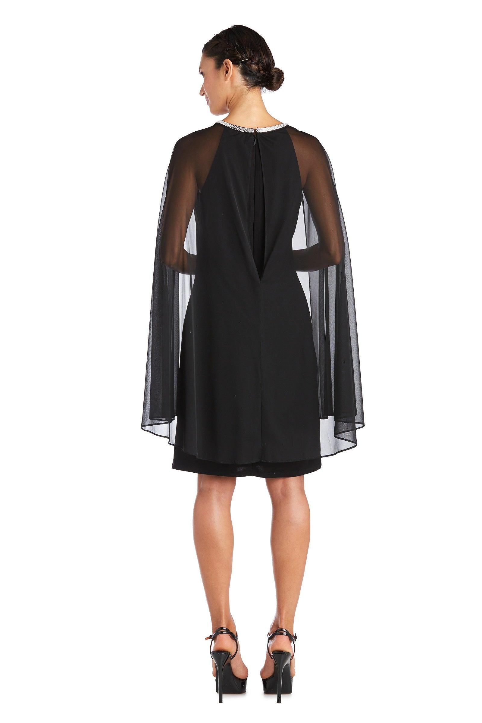 R&M Richards Short Petite Chiffon Dress 2496P - The Dress Outlet